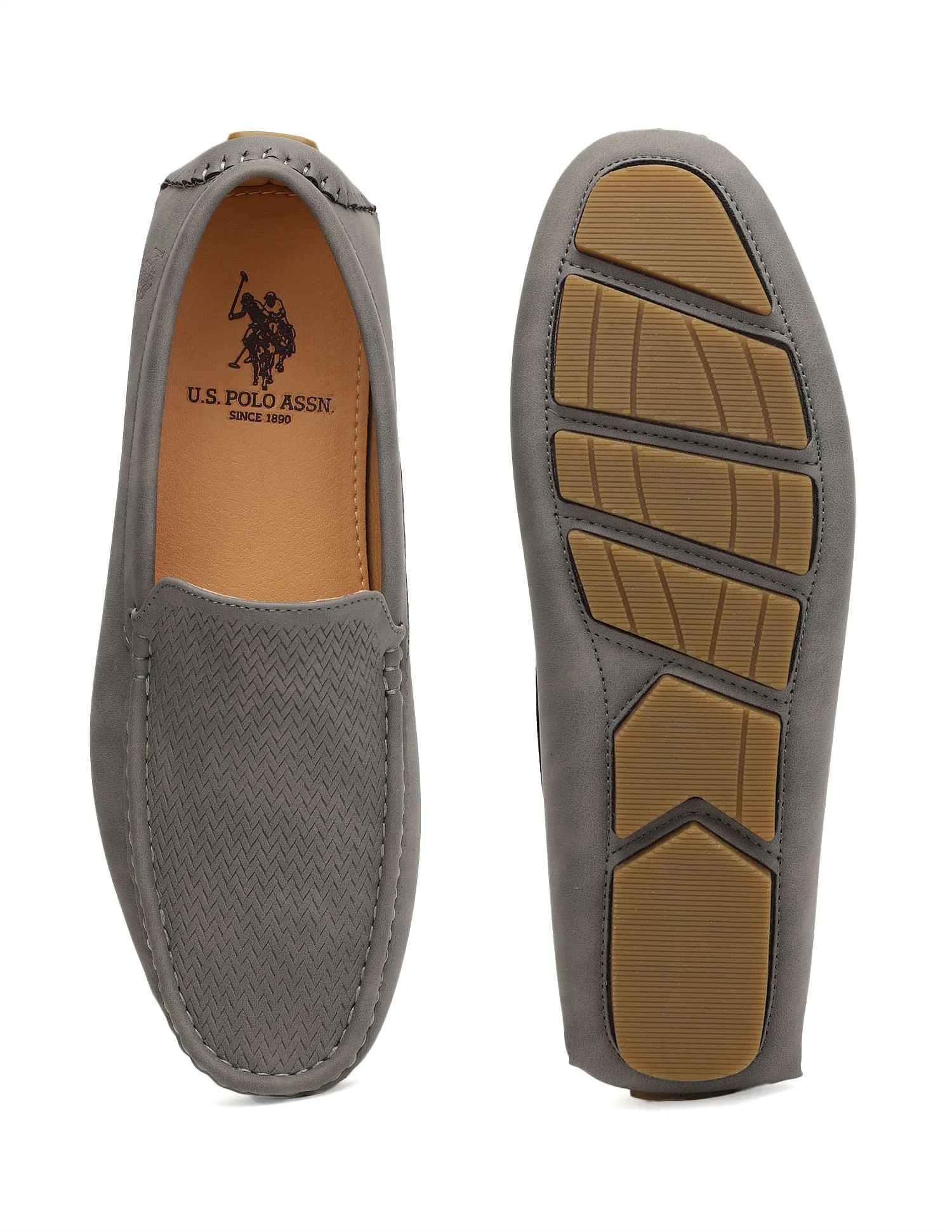 Men Round Toe Textured Colin 3.0 Loafers - Image 4