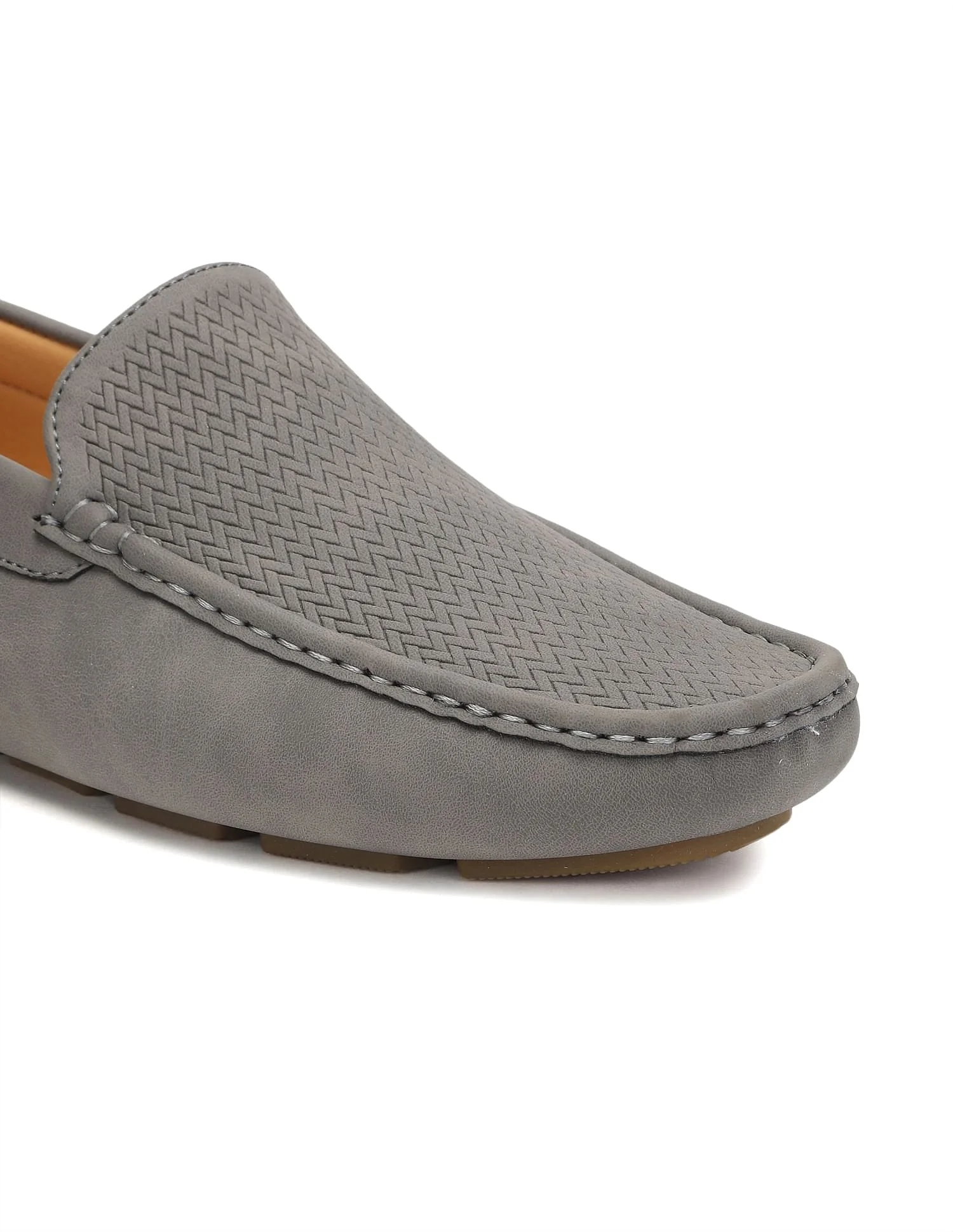 Men Round Toe Textured Colin 3.0 Loafers - Image 5