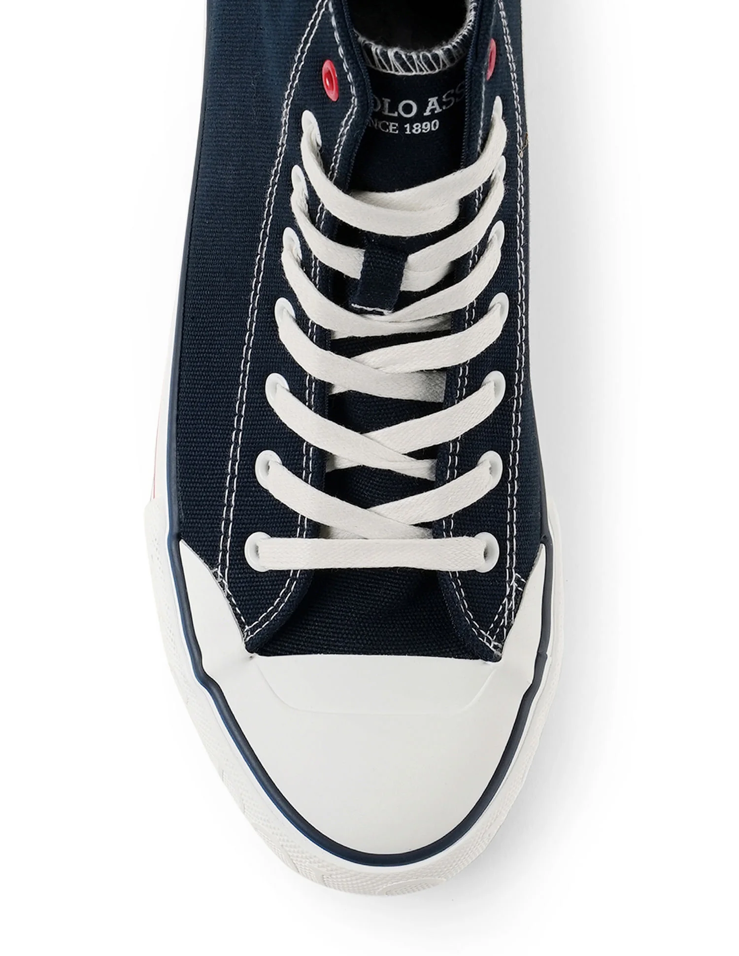 Men Vlair Navy Classics Mid Top Sneakers - Image 8