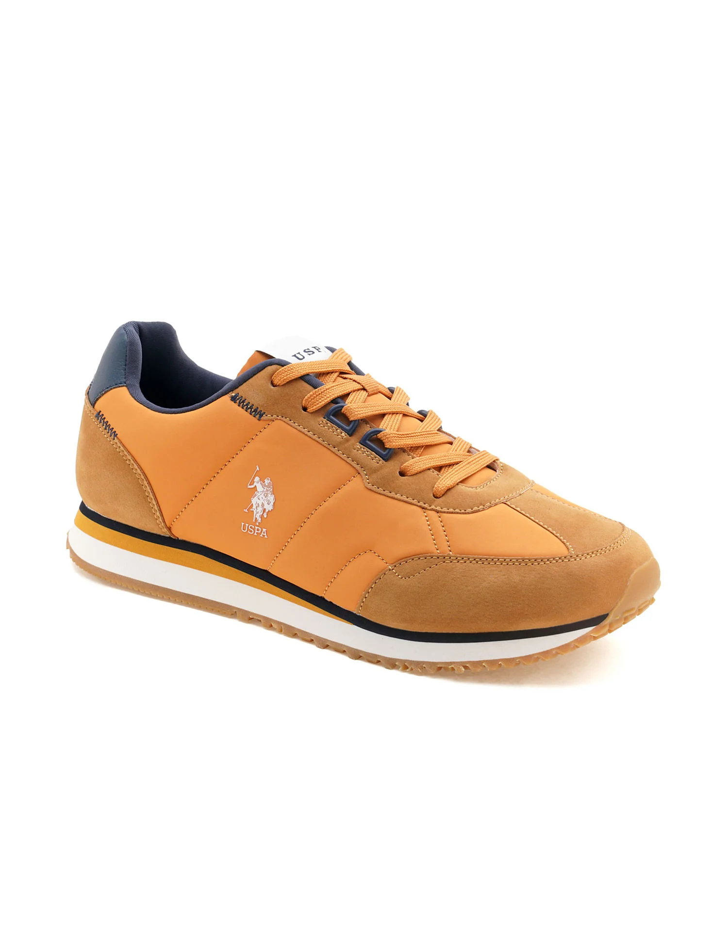 Men Hutton Mustard Retro Joggers Sneakers - Image 2