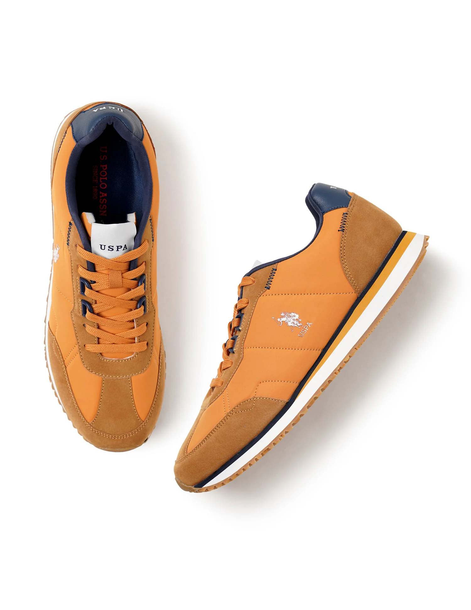 Men Hutton Mustard Retro Joggers Sneakers - Image 3