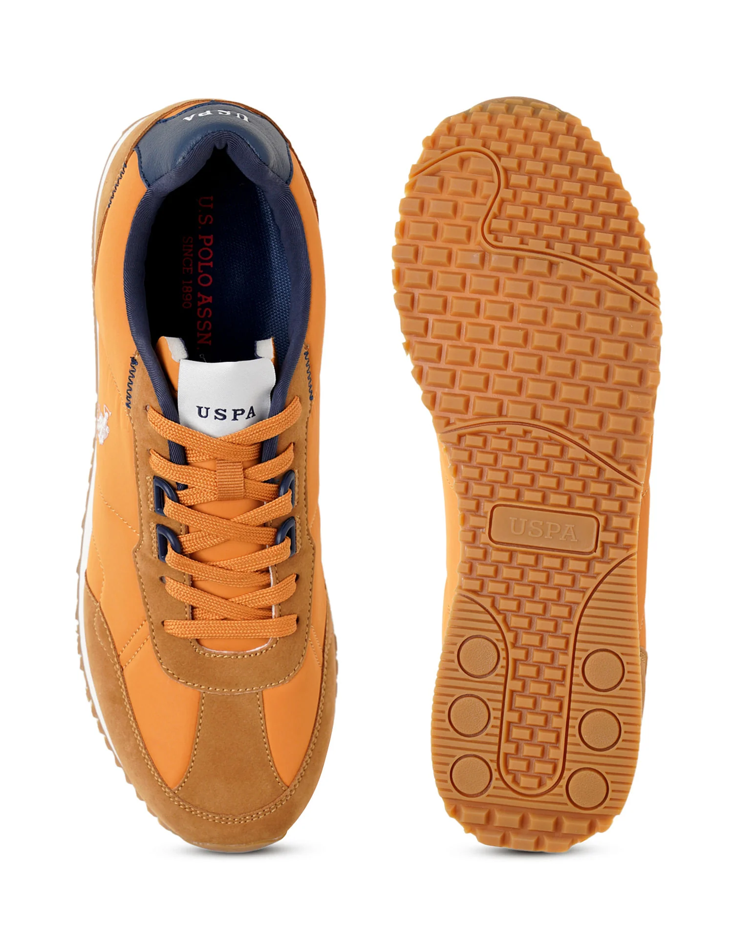 Men Hutton Mustard Retro Joggers Sneakers - Image 6