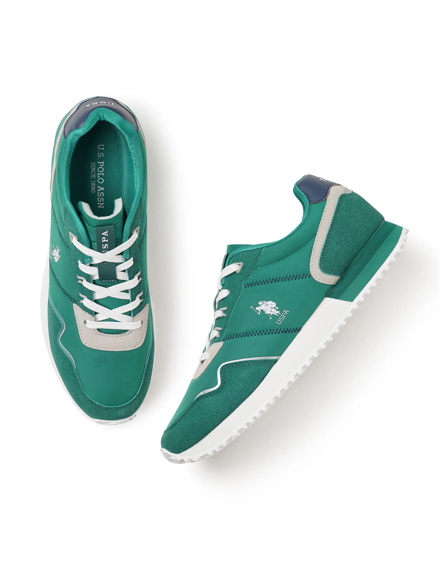Men Kenzee Green Retro Joggers Sneakers - Image 3