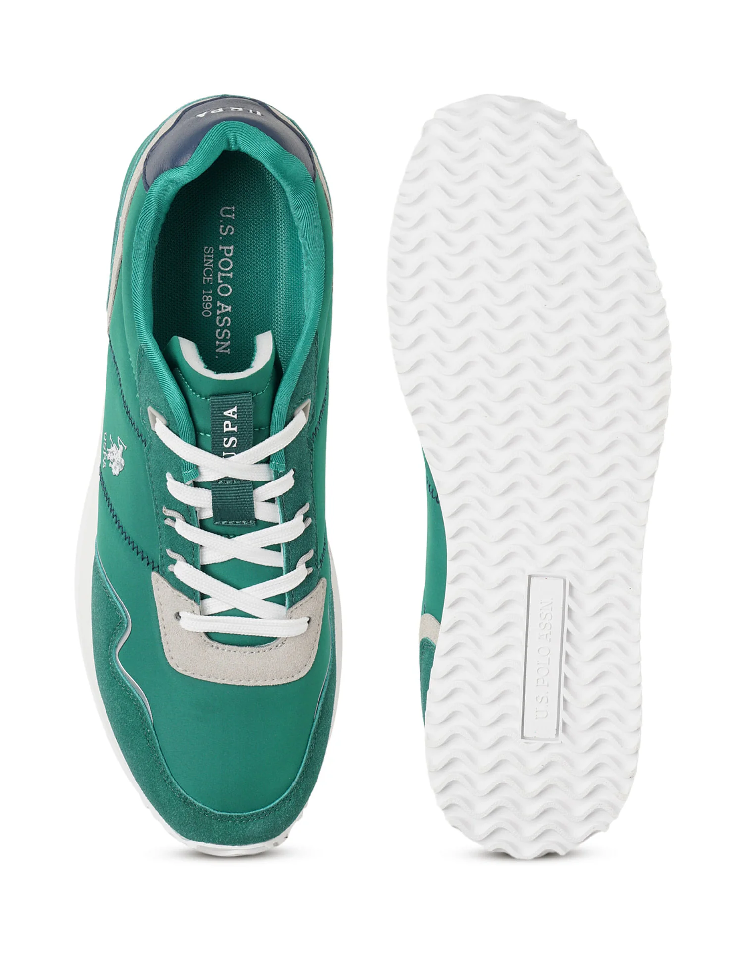 Men Kenzee Green Retro Joggers Sneakers - Image 6
