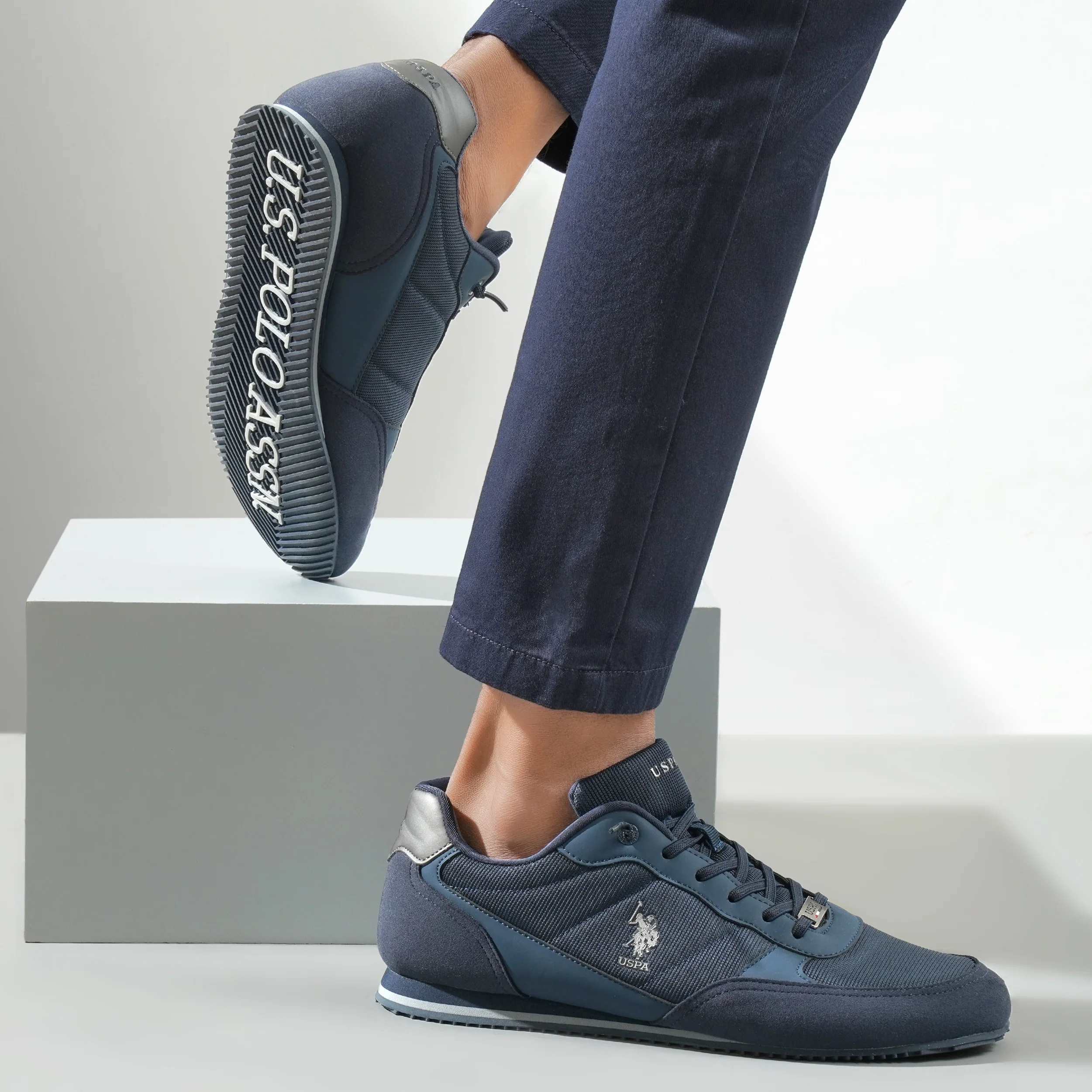 Men Eliza 2.0 Navy Work Casuals Lace Up Shoes