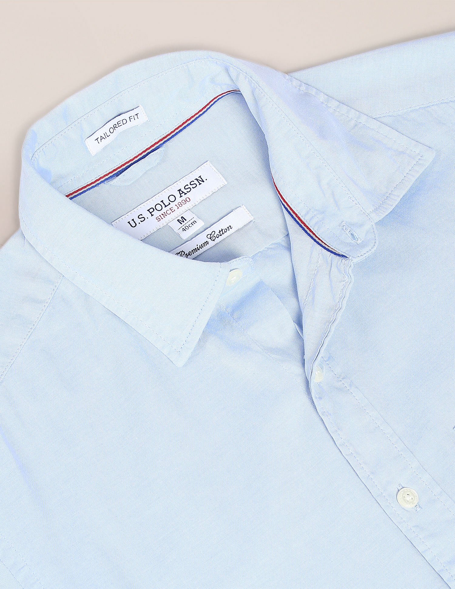 Men Light Blue Oxford Regular Fit Casual Shirt - Image 2