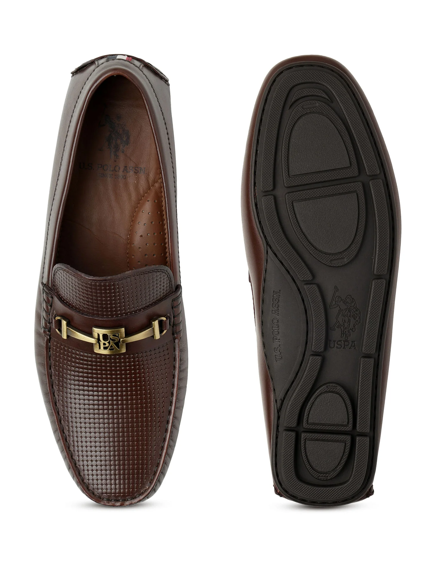 Men Metallic Logo Alizah Loafers - Image 5