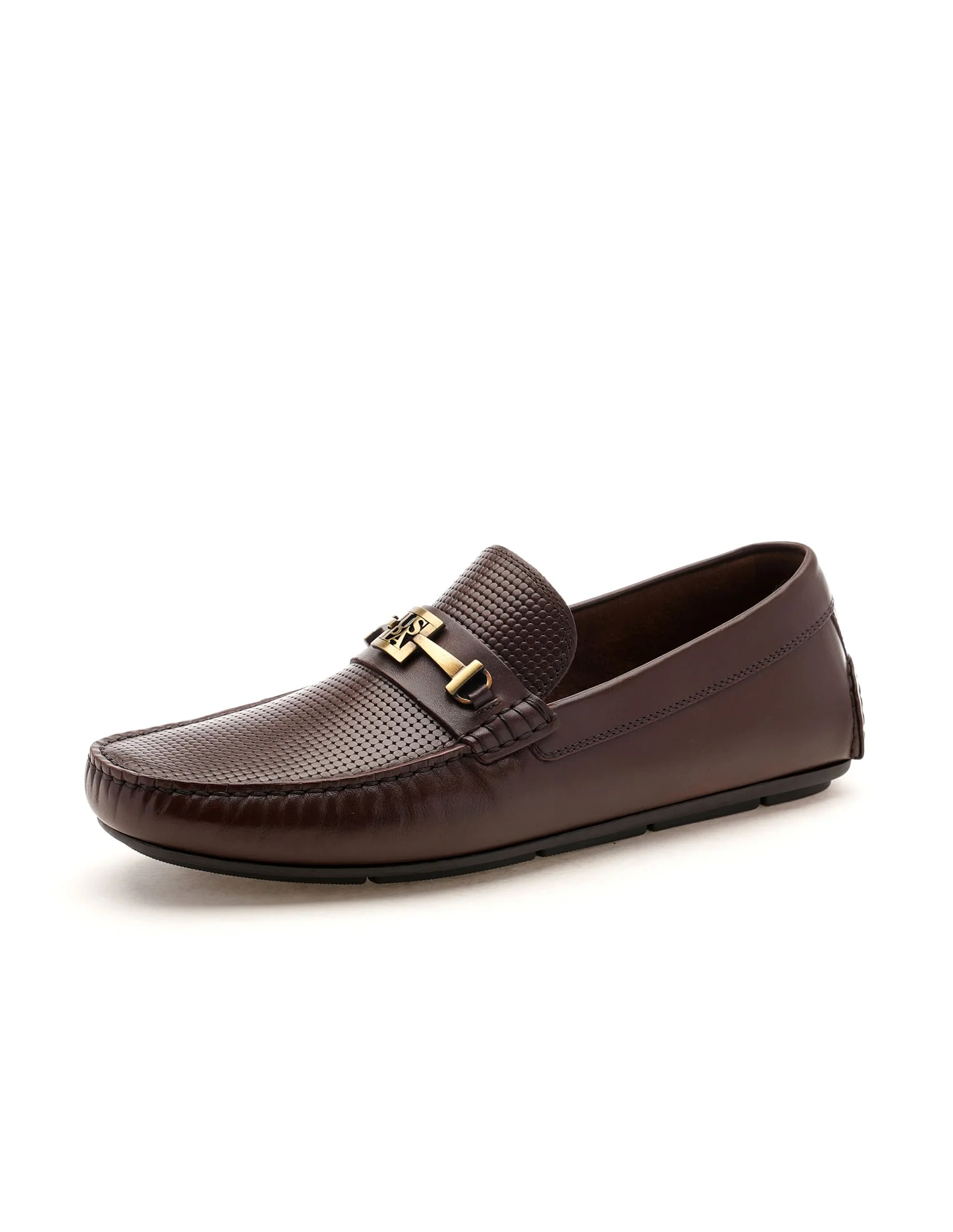 Men Metallic Logo Alizah Loafers - Image 6