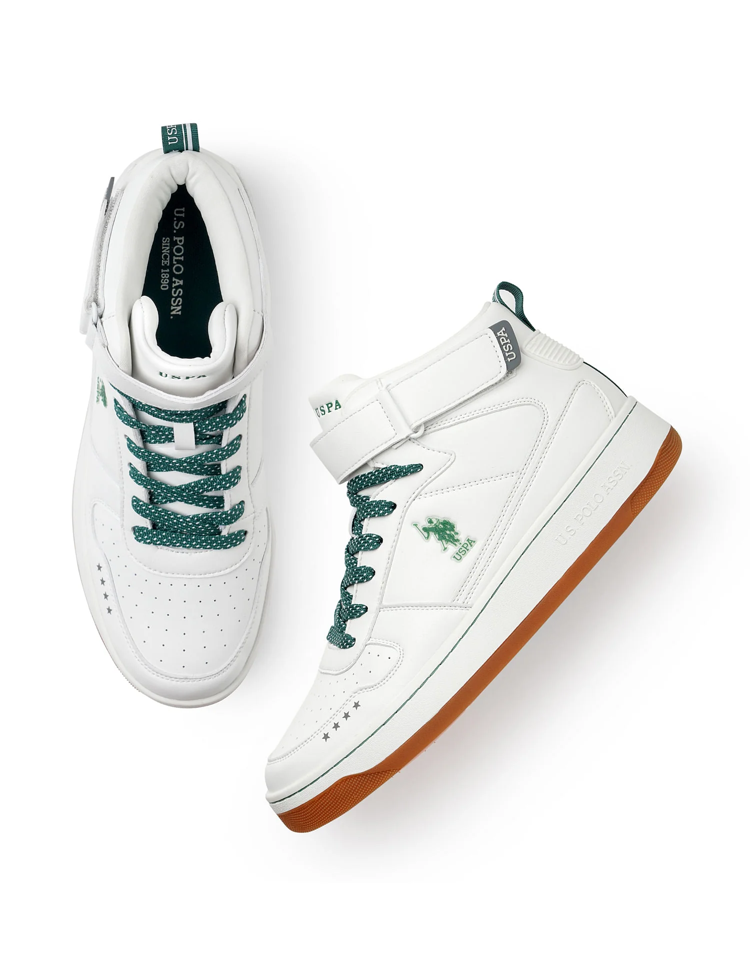 Men Elton Off White Retro Court Mid Top Sneakers - Image 3