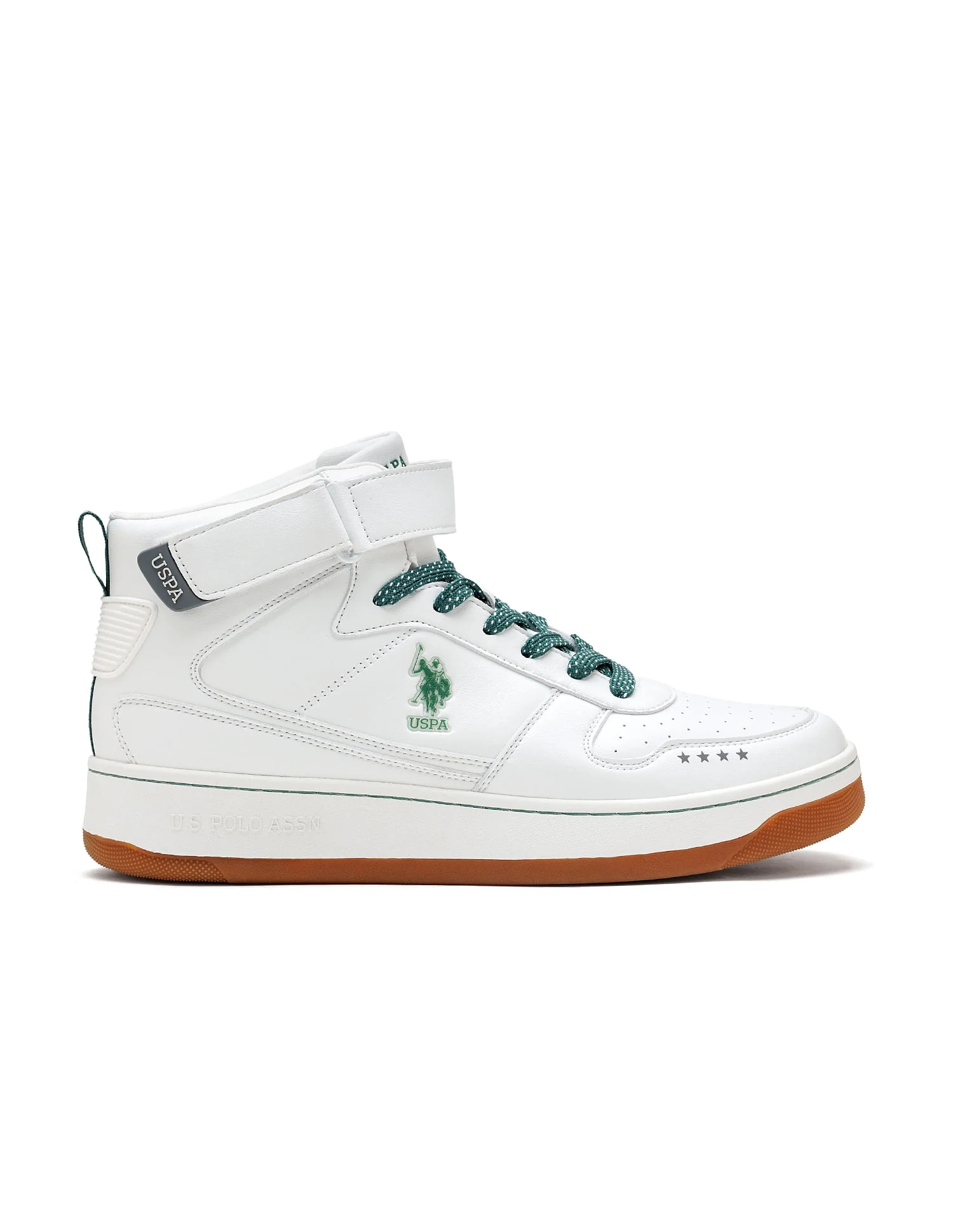 Men Elton Off White Retro Court Mid Top Sneakers - Image 5