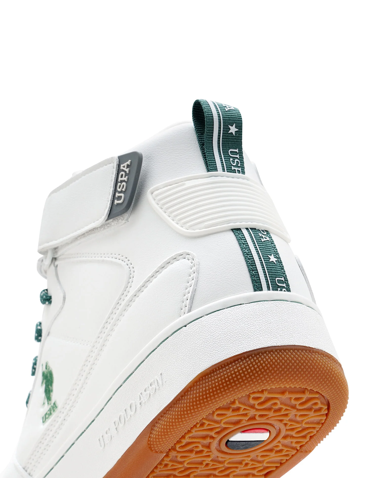 Men Elton Off White Retro Court Mid Top Sneakers - Image 9