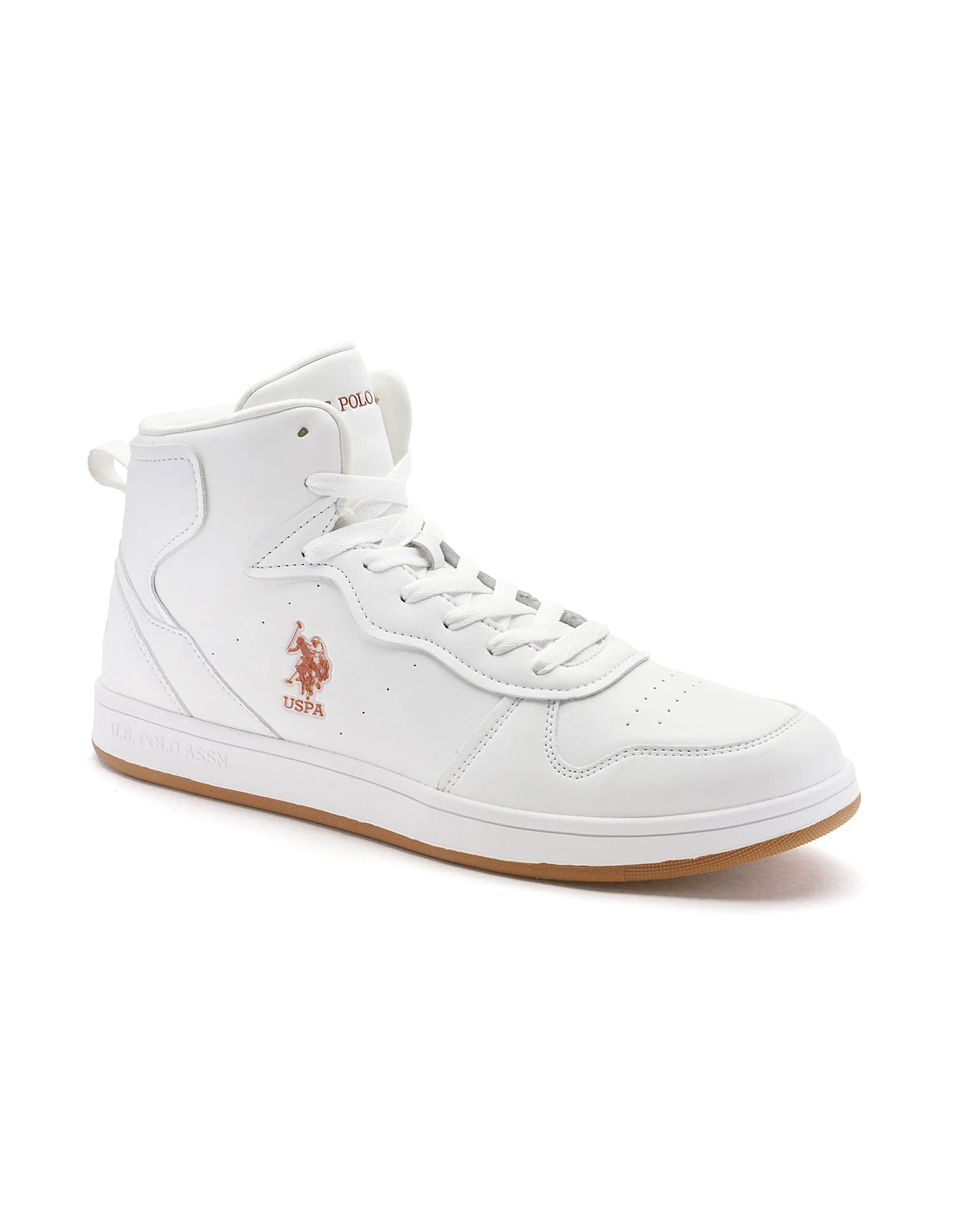Men Rowan 2.0 Off White Retro Court Mid Top Sneakers - Image 2