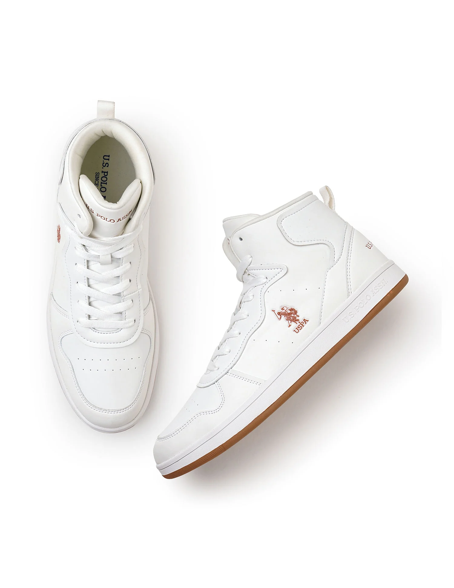 Men Rowan 2.0 Off White Retro Court Mid Top Sneakers - Image 3