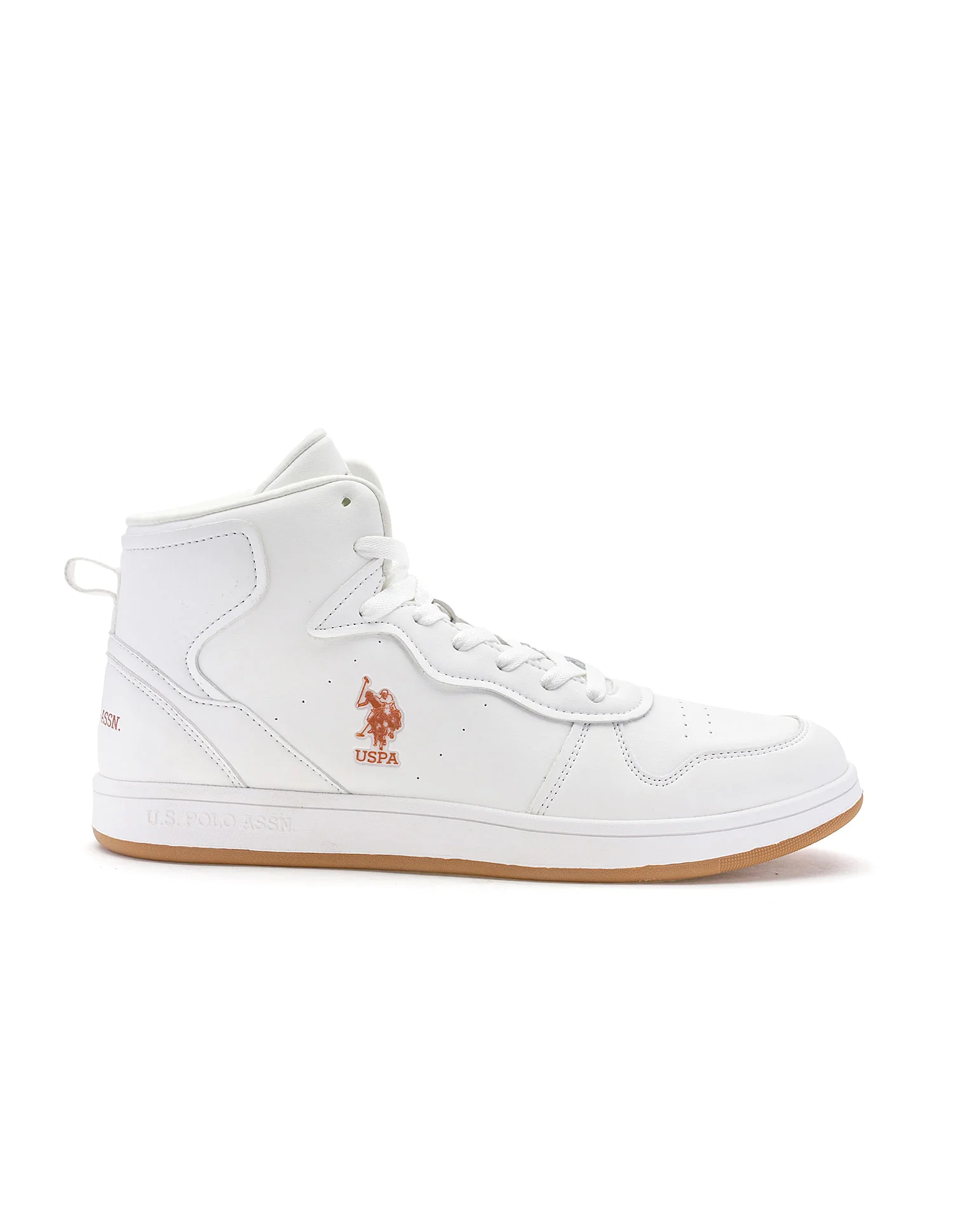 Men Rowan 2.0 Off White Retro Court Mid Top Sneakers - Image 5