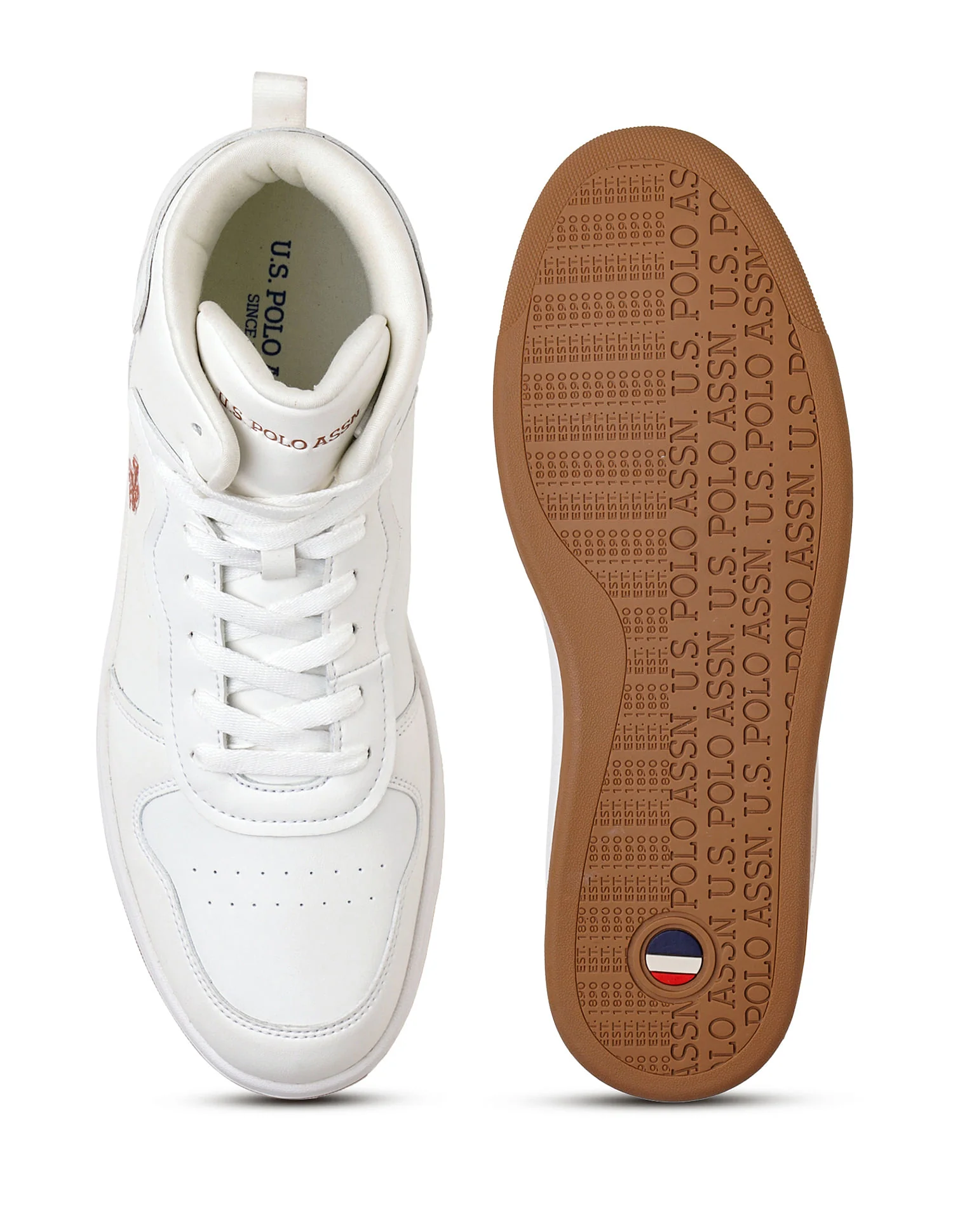 Men Rowan 2.0 Off White Retro Court Mid Top Sneakers - Image 6