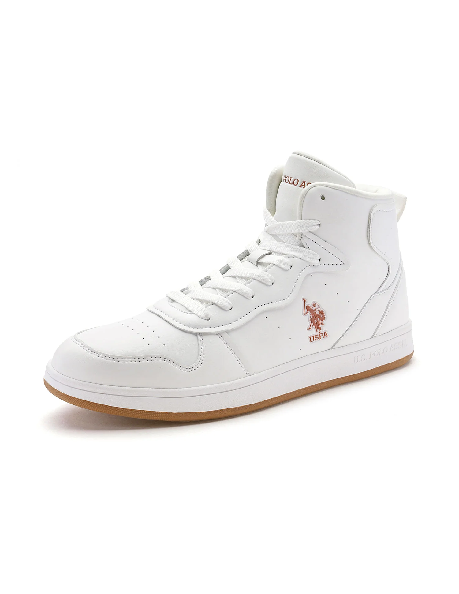 Men Rowan 2.0 Off White Retro Court Mid Top Sneakers - Image 7