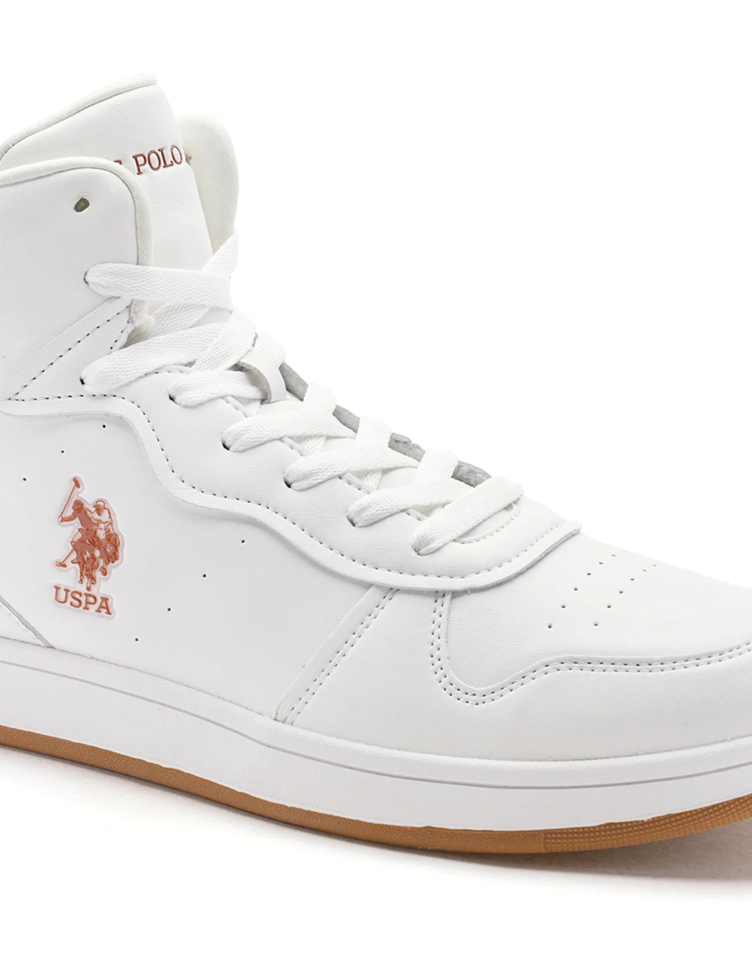 Men Rowan 2.0 Off White Retro Court Mid Top Sneakers - Image 8