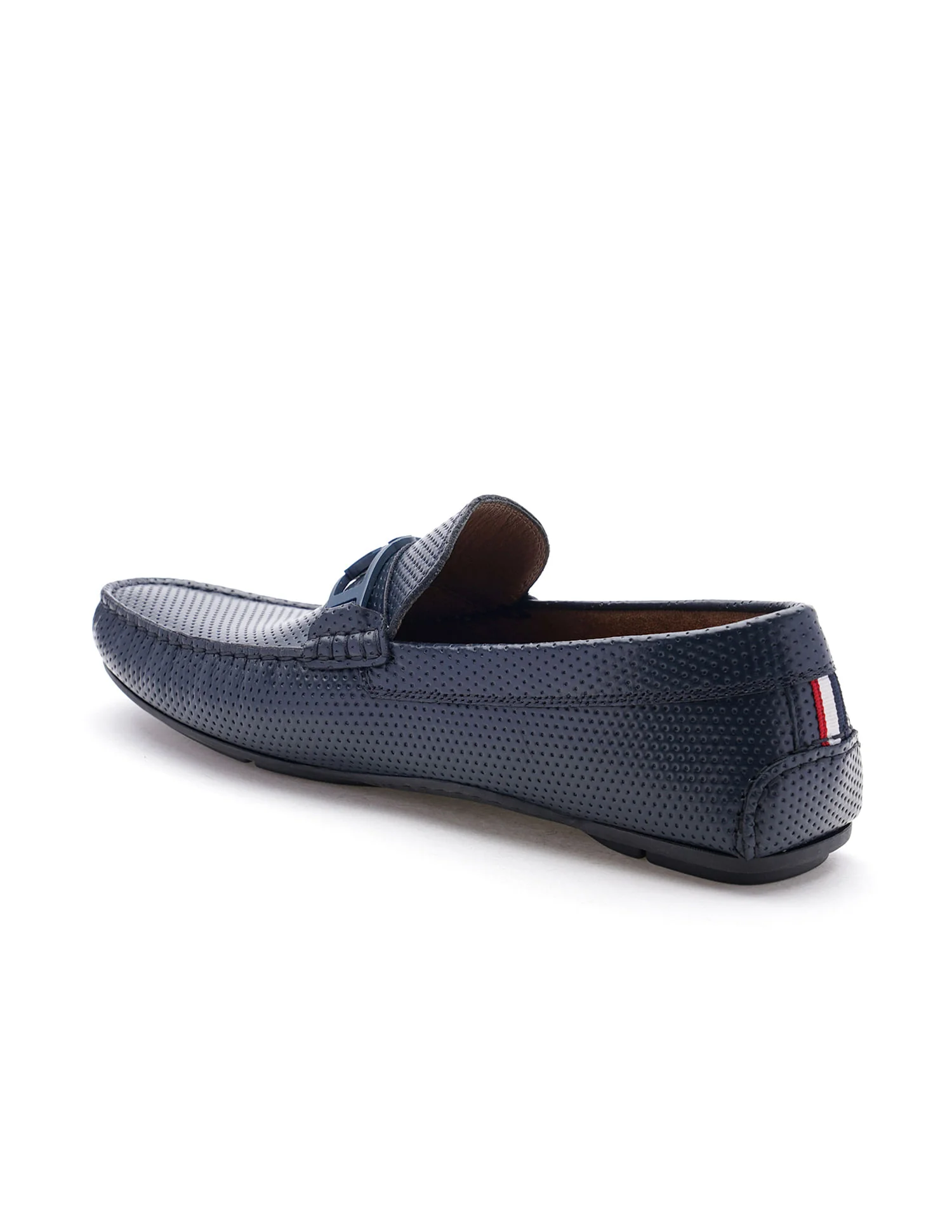 Men Perforated Leather Merren Loafers - Image 4