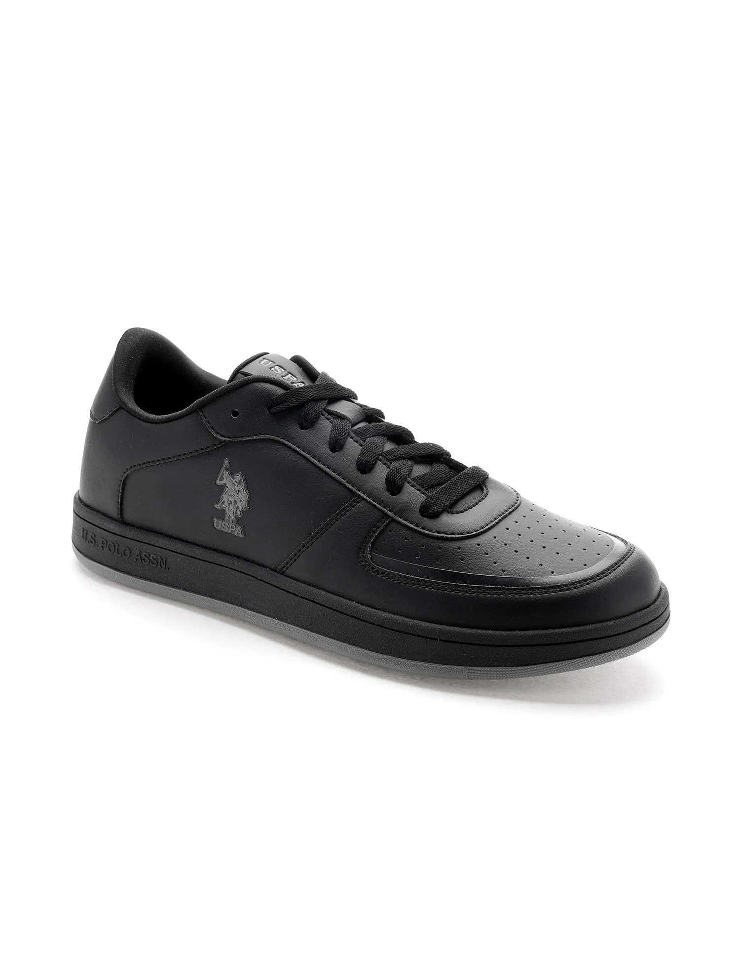 Men Rein 2.0 Black Retro Court Sneakers - Image 2