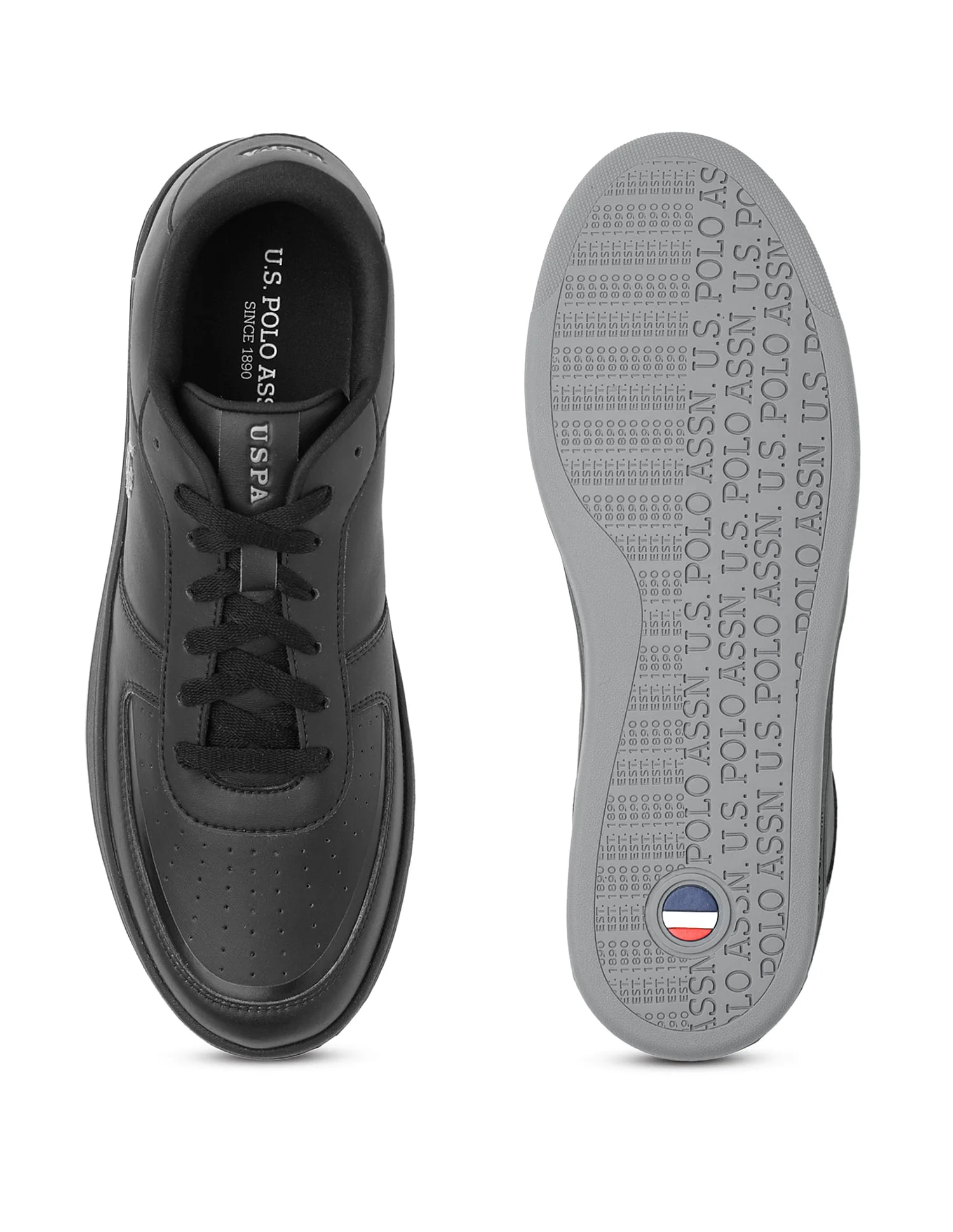 Men Rein 2.0 Black Retro Court Sneakers - Image 6