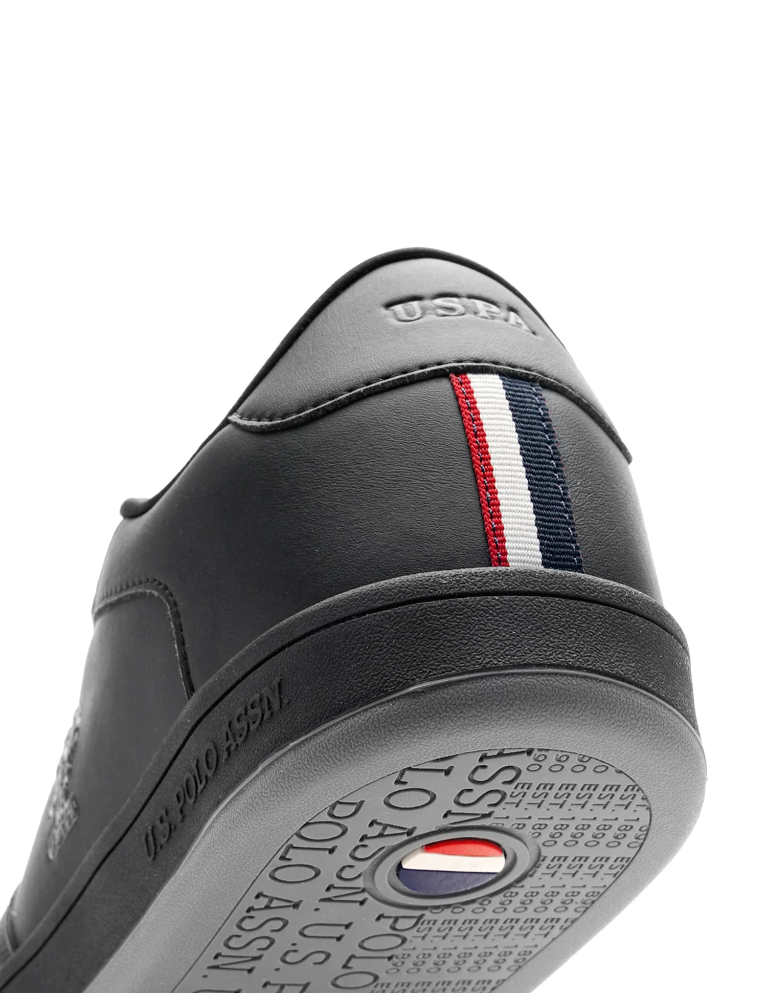 Men Rein 2.0 Black Retro Court Sneakers - Image 8