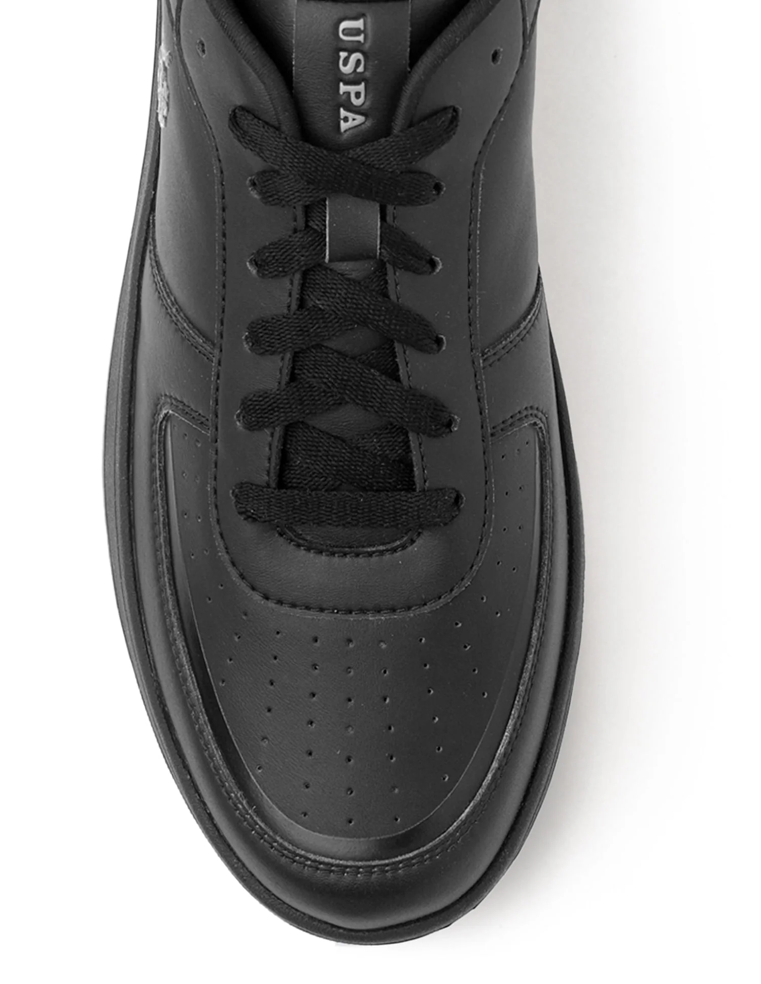Men Rein 2.0 Black Retro Court Sneakers - Image 9