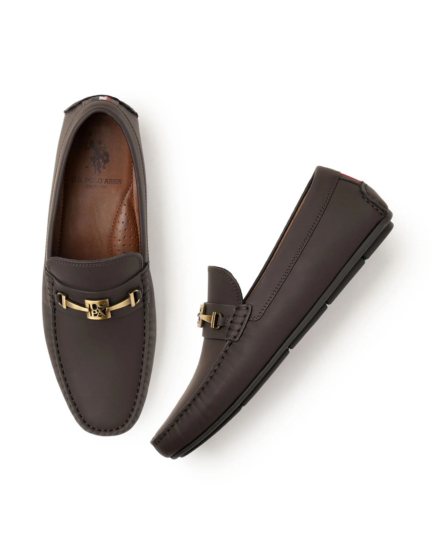 Men Solid Adrinal Loafers - Image 2