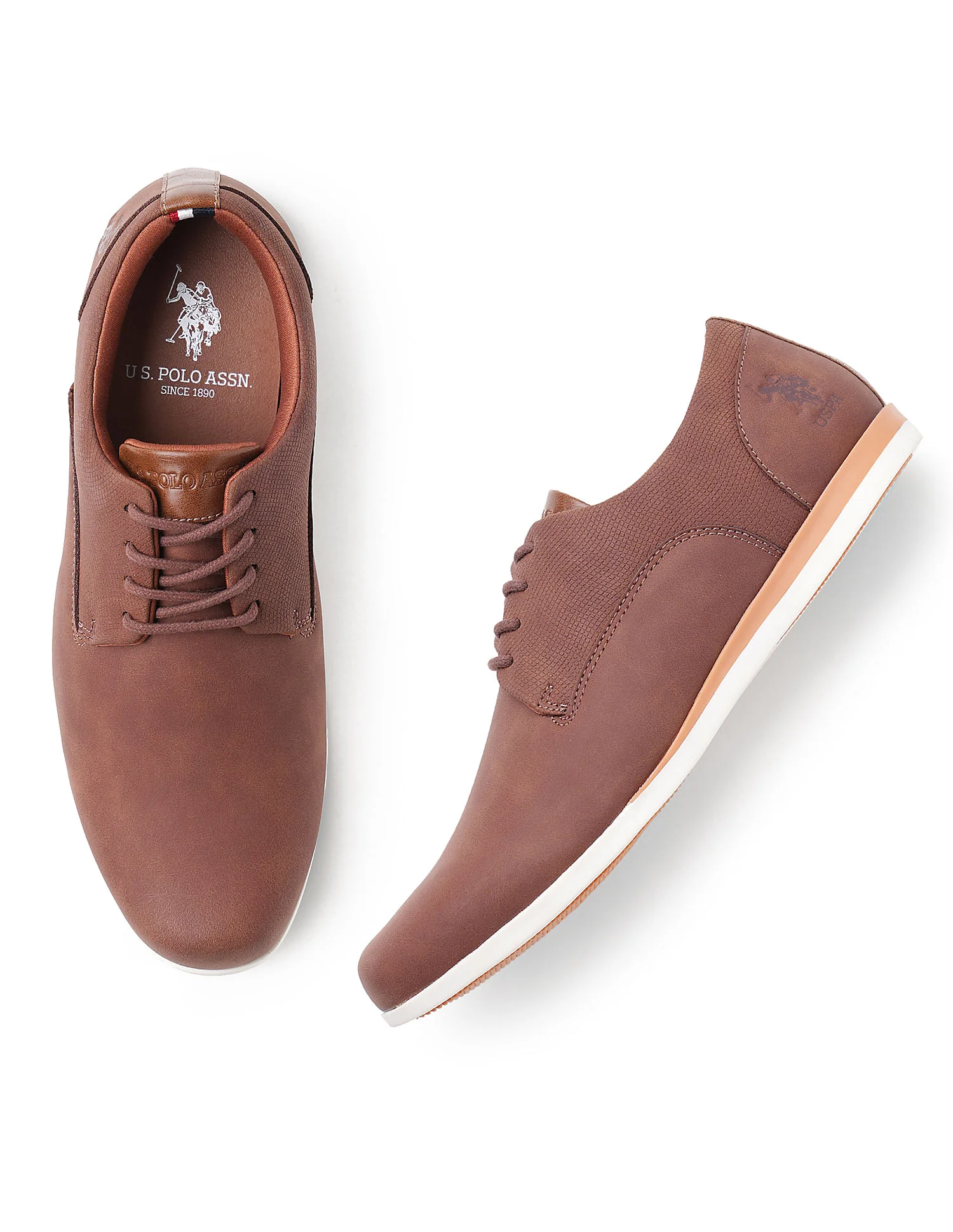 Men Clest Brown Work Casuals Lace Up Shoes - Image 3
