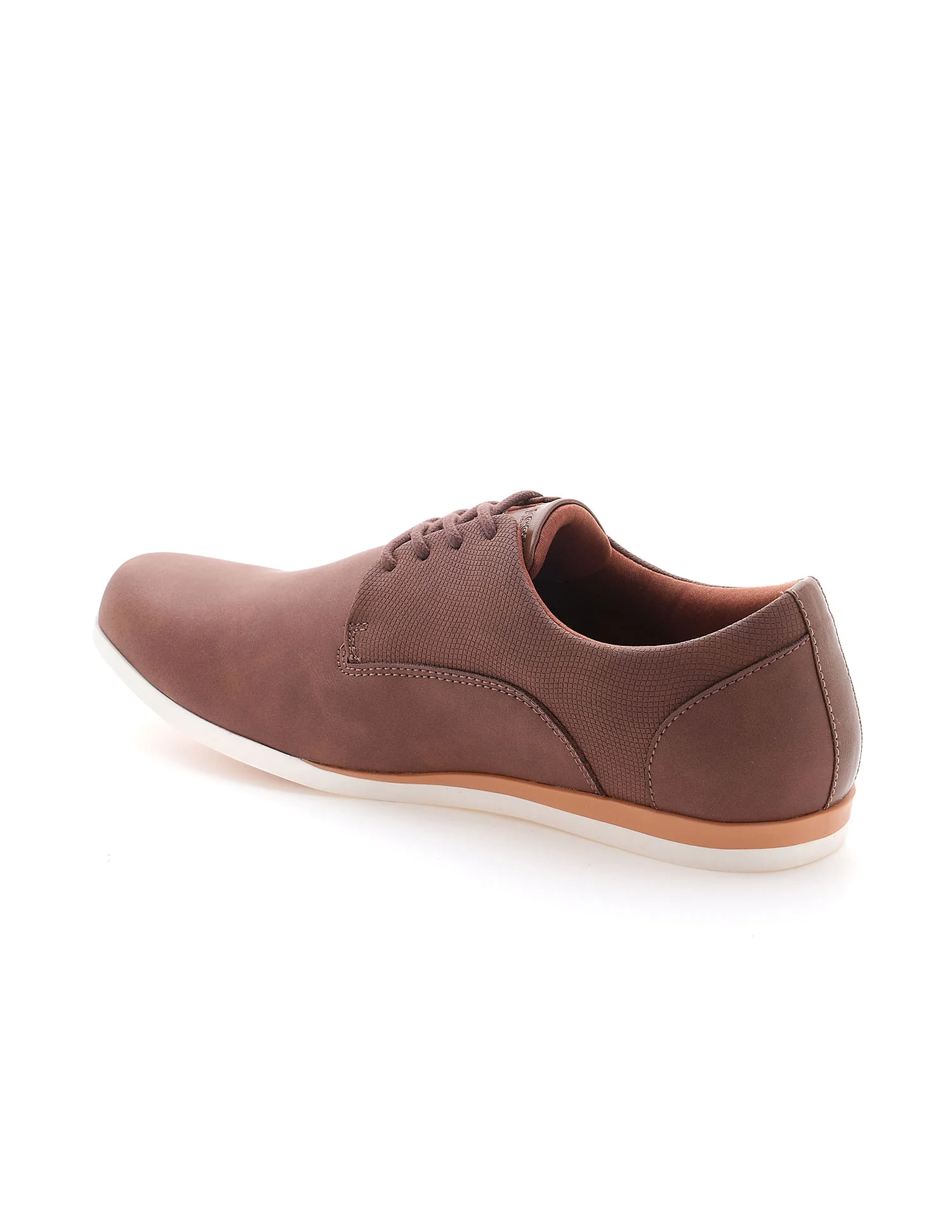 Men Clest Brown Work Casuals Lace Up Shoes - Image 4