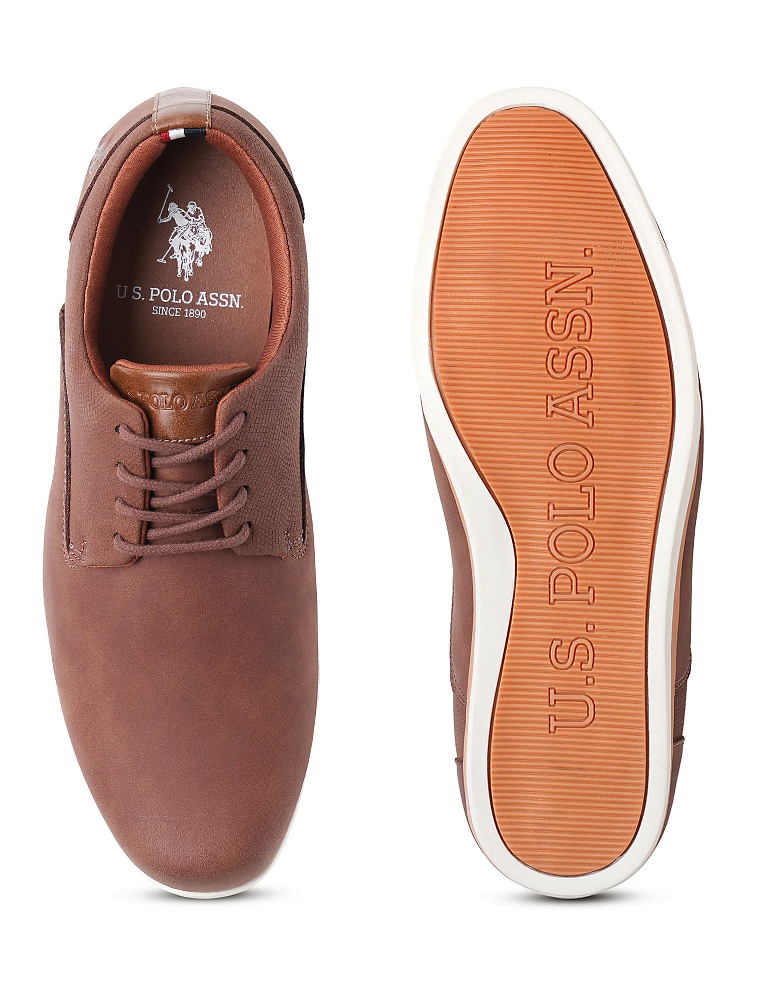 Men Clest Brown Work Casuals Lace Up Shoes - Image 6