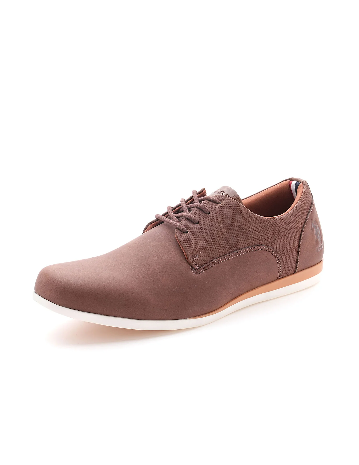 Men Clest Brown Work Casuals Lace Up Shoes - Image 7