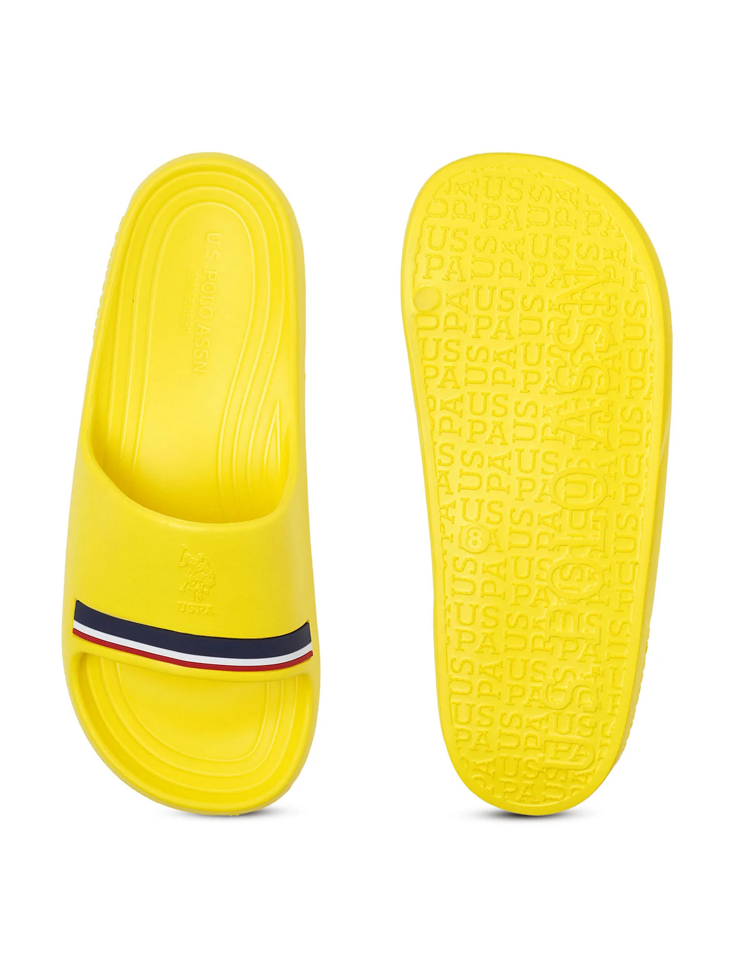 Men Easton Yellow Foam Walk Sliders - Image 6