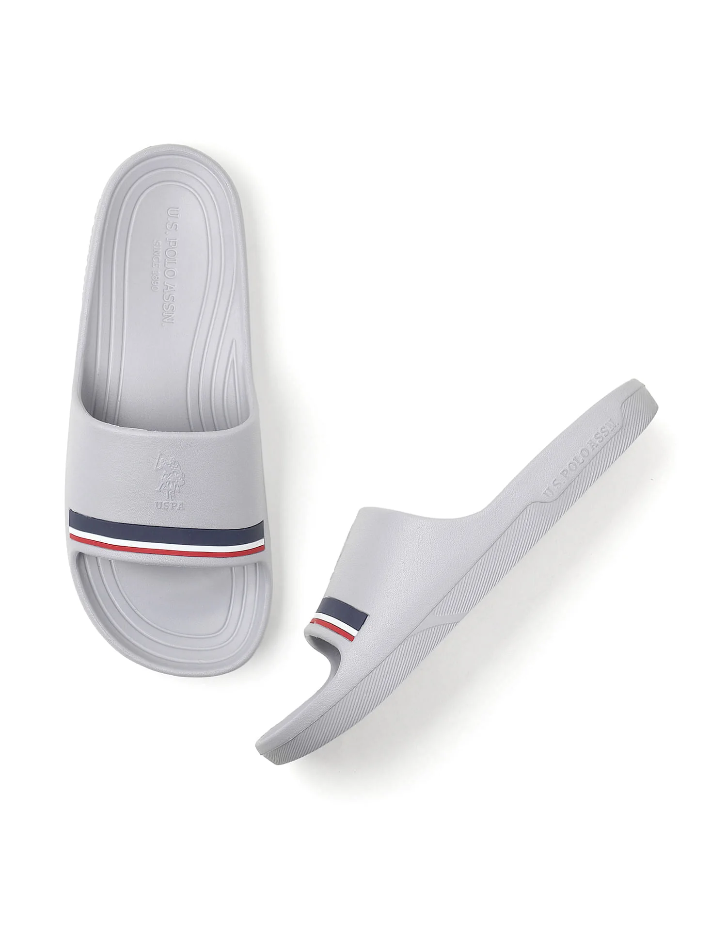 Men Easton Grey Foam Walk Sliders - Image 3
