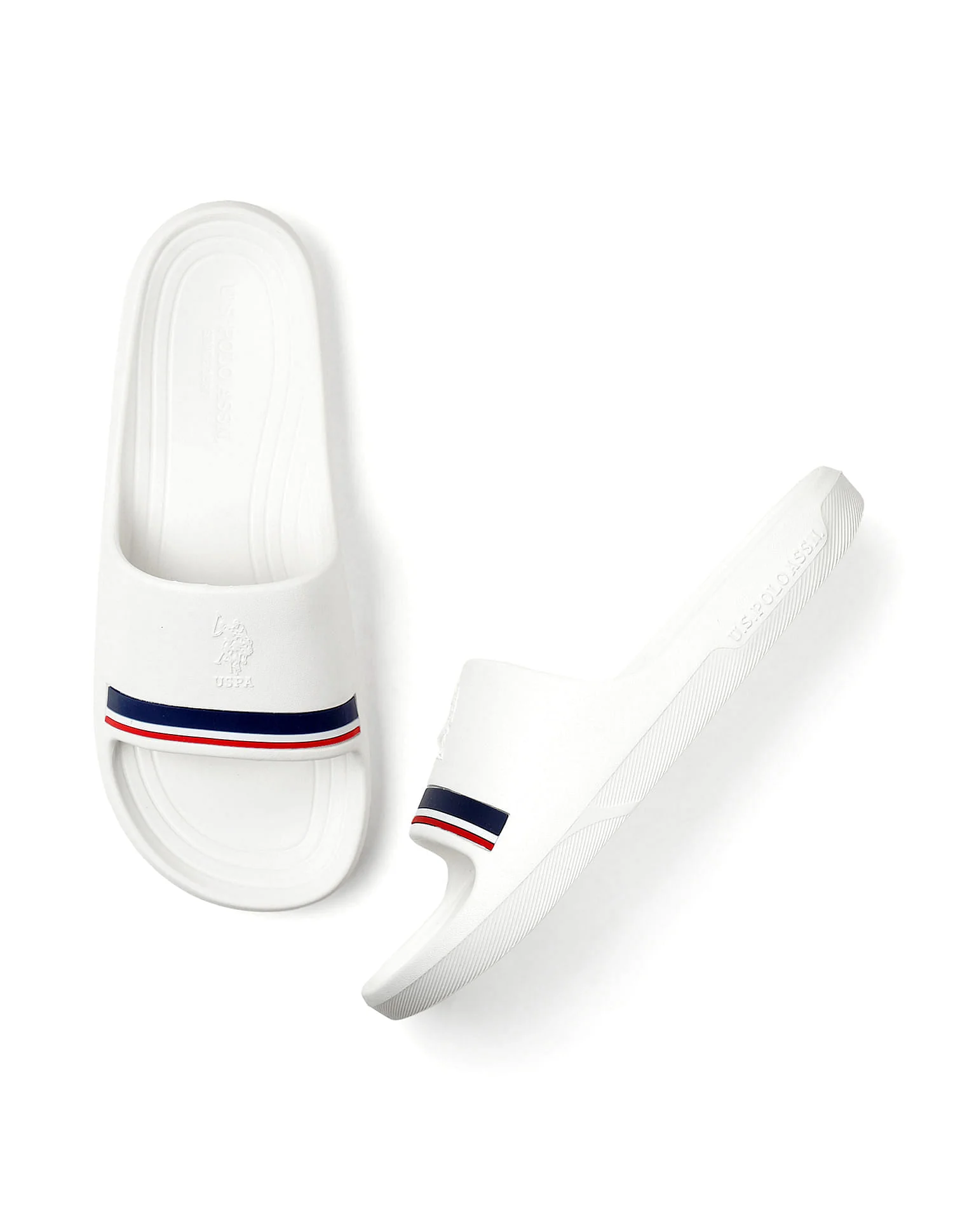 Men Easton White Foam Walk Sliders - Image 3