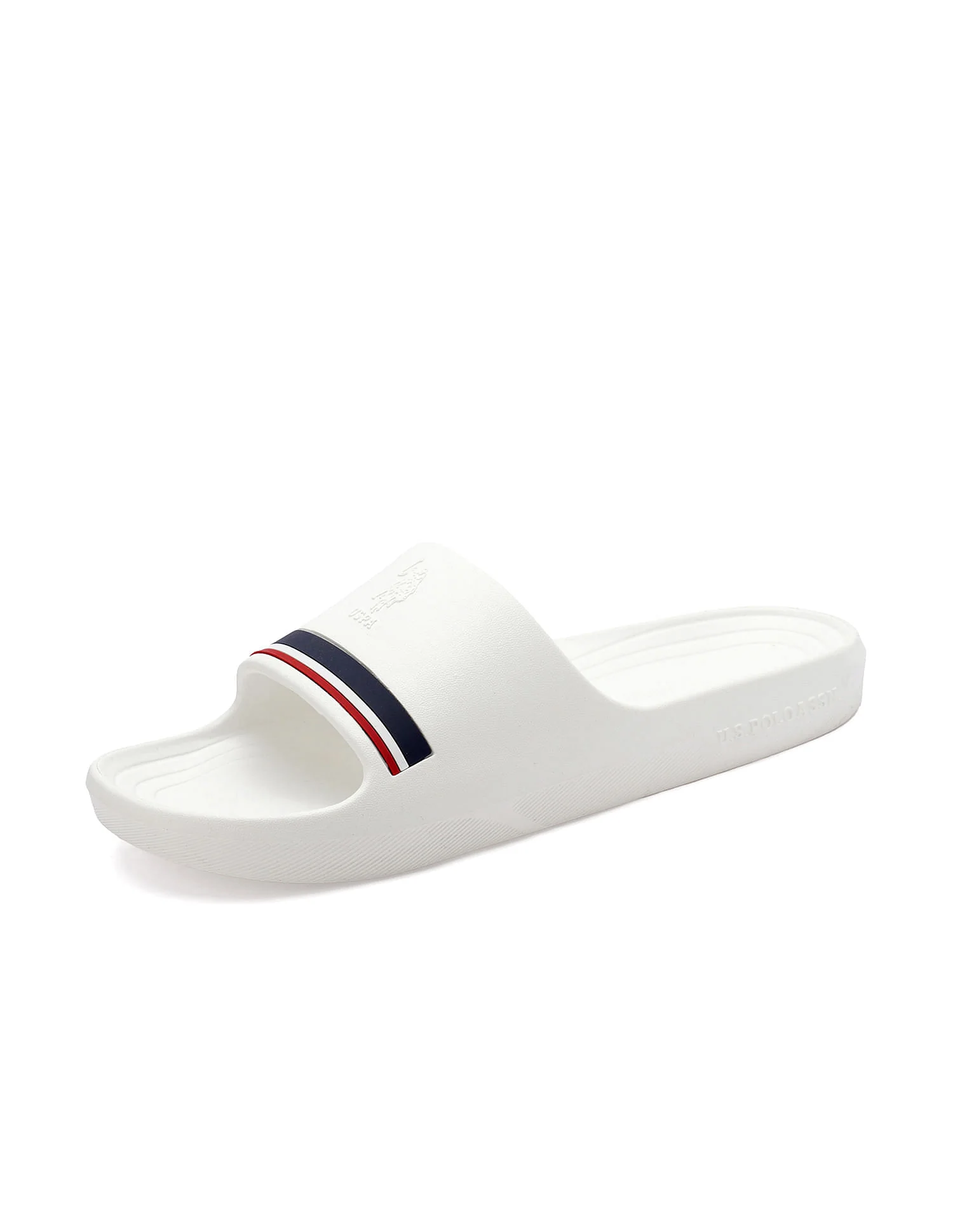 Men Easton White Foam Walk Sliders - Image 7