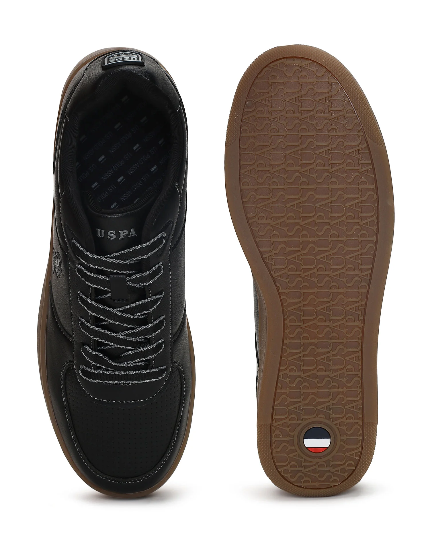 Men Kodiak Black Retro Court Sneakers - Image 6