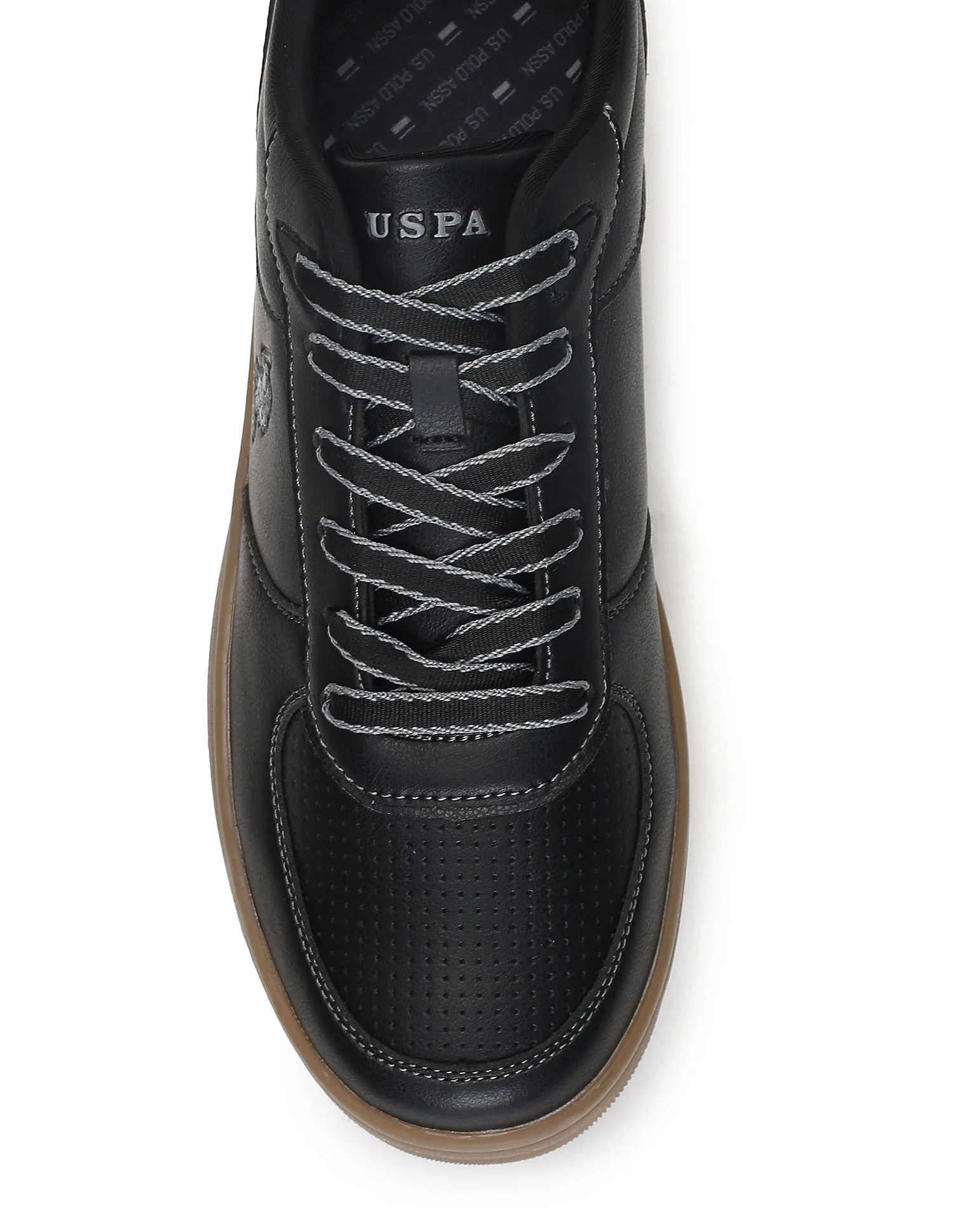 Men Kodiak Black Retro Court Sneakers - Image 8