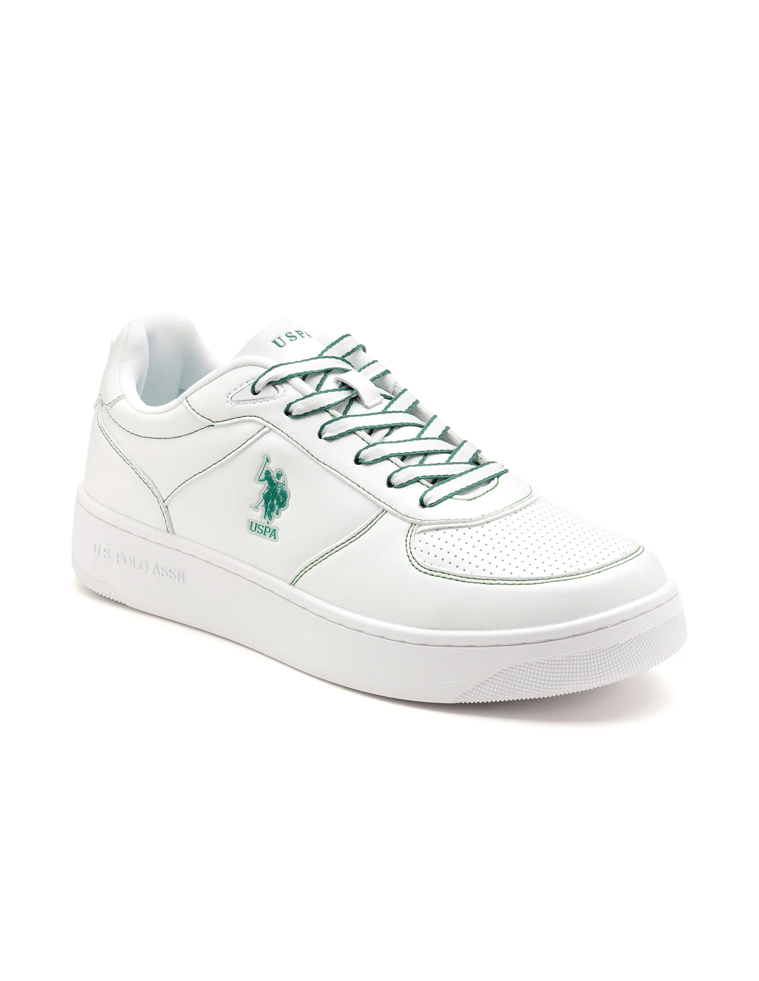 Men Kodiak White Retro Court Sneakers - Image 2