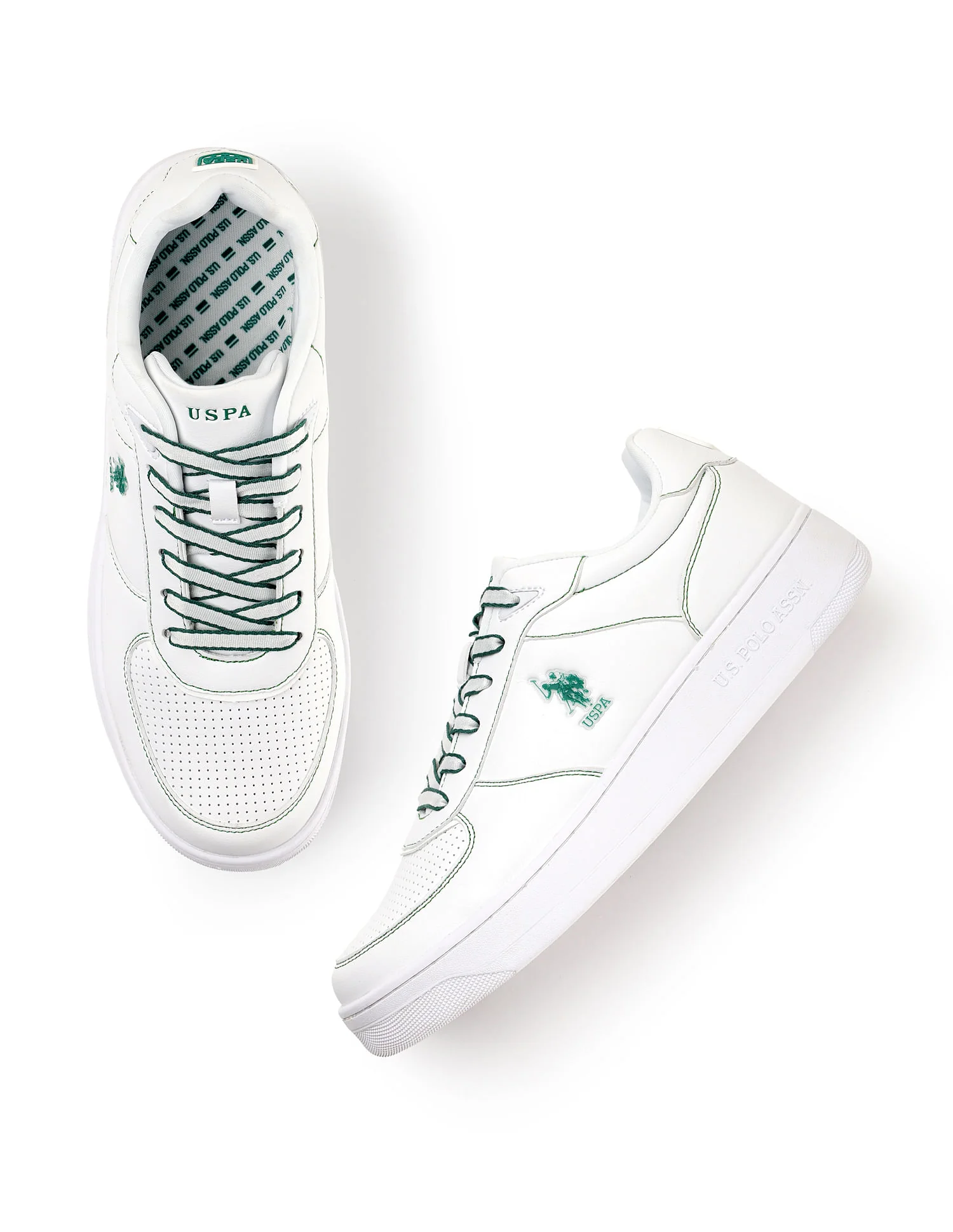 Men Kodiak White Retro Court Sneakers - Image 3