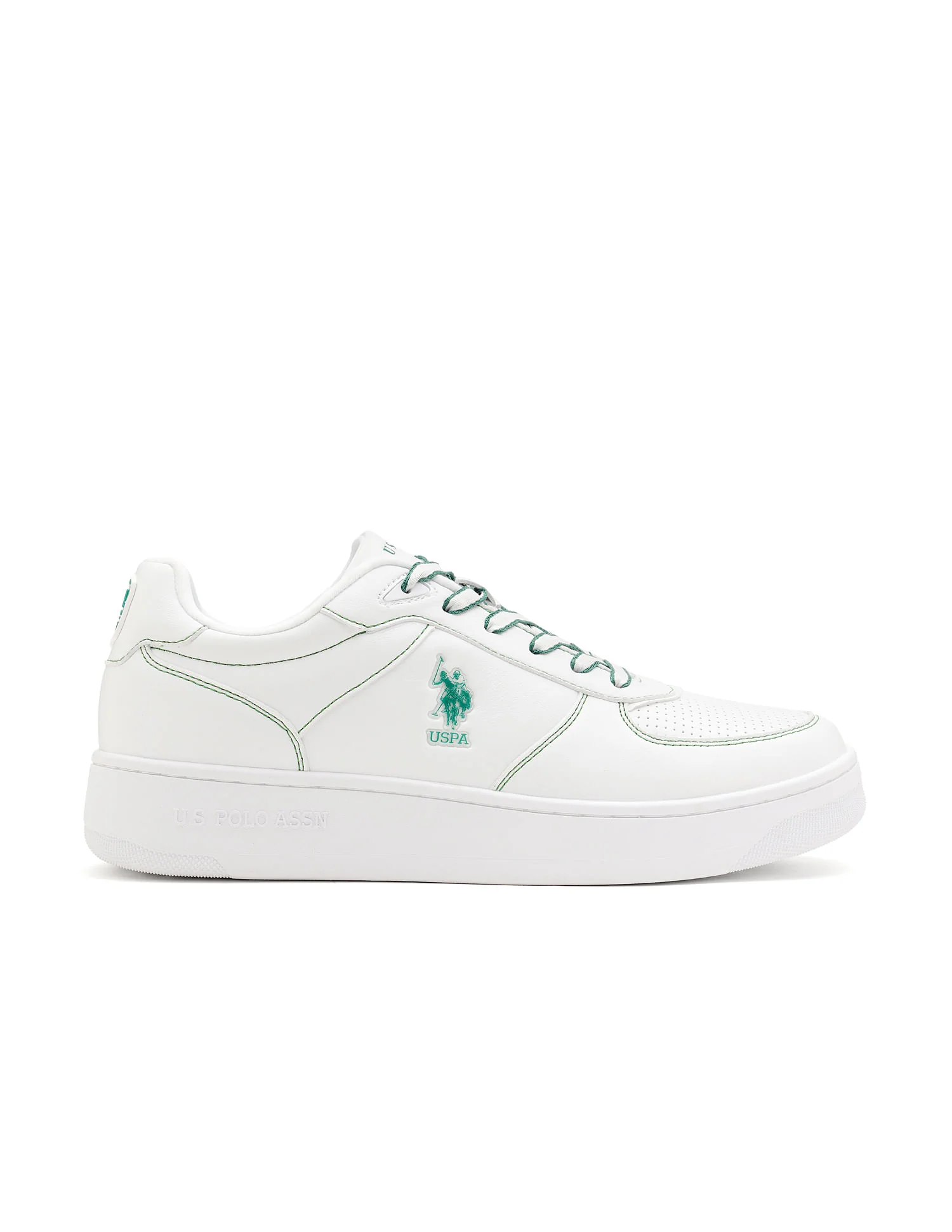 Men Kodiak White Retro Court Sneakers - Image 5