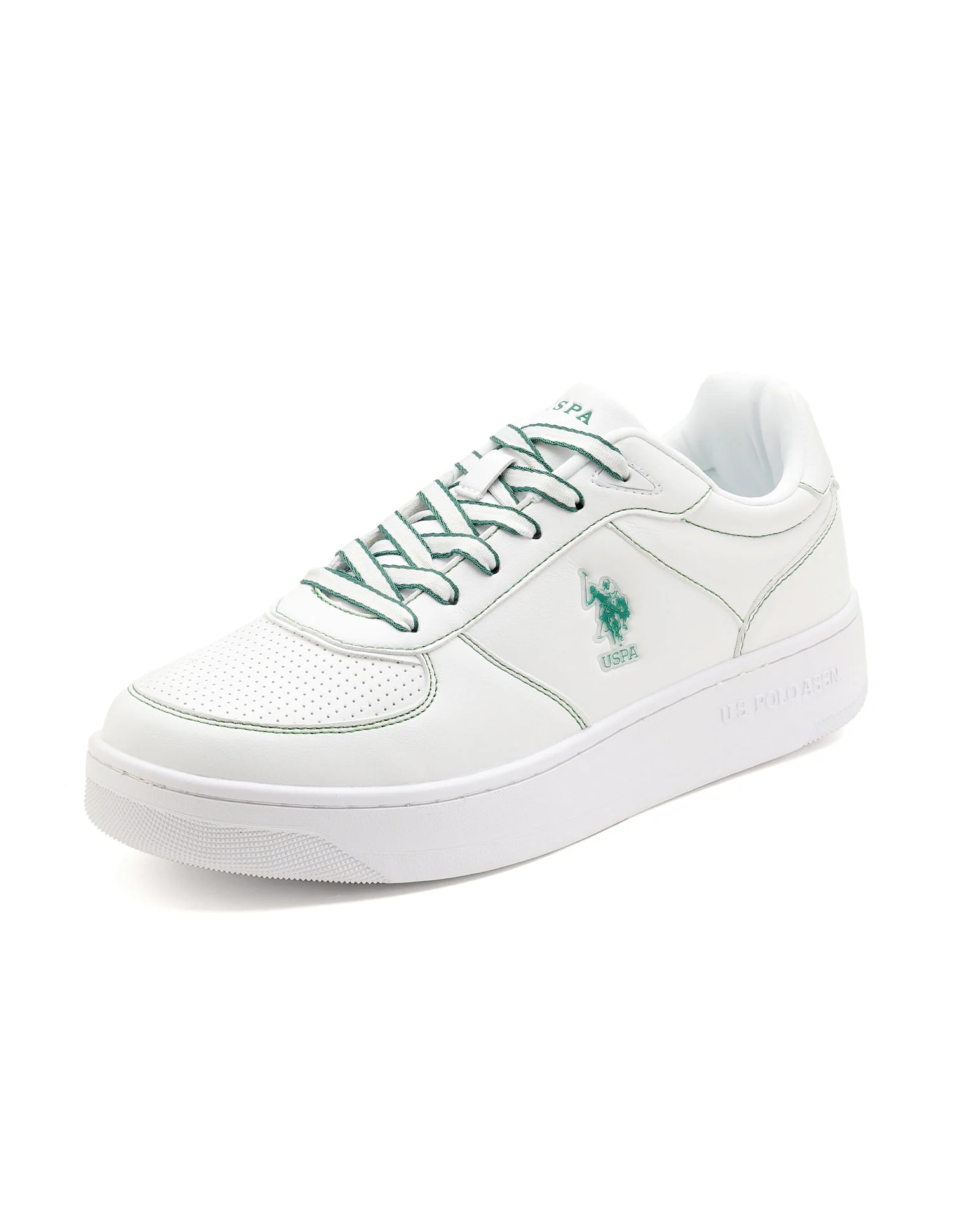 Men Kodiak White Retro Court Sneakers - Image 7