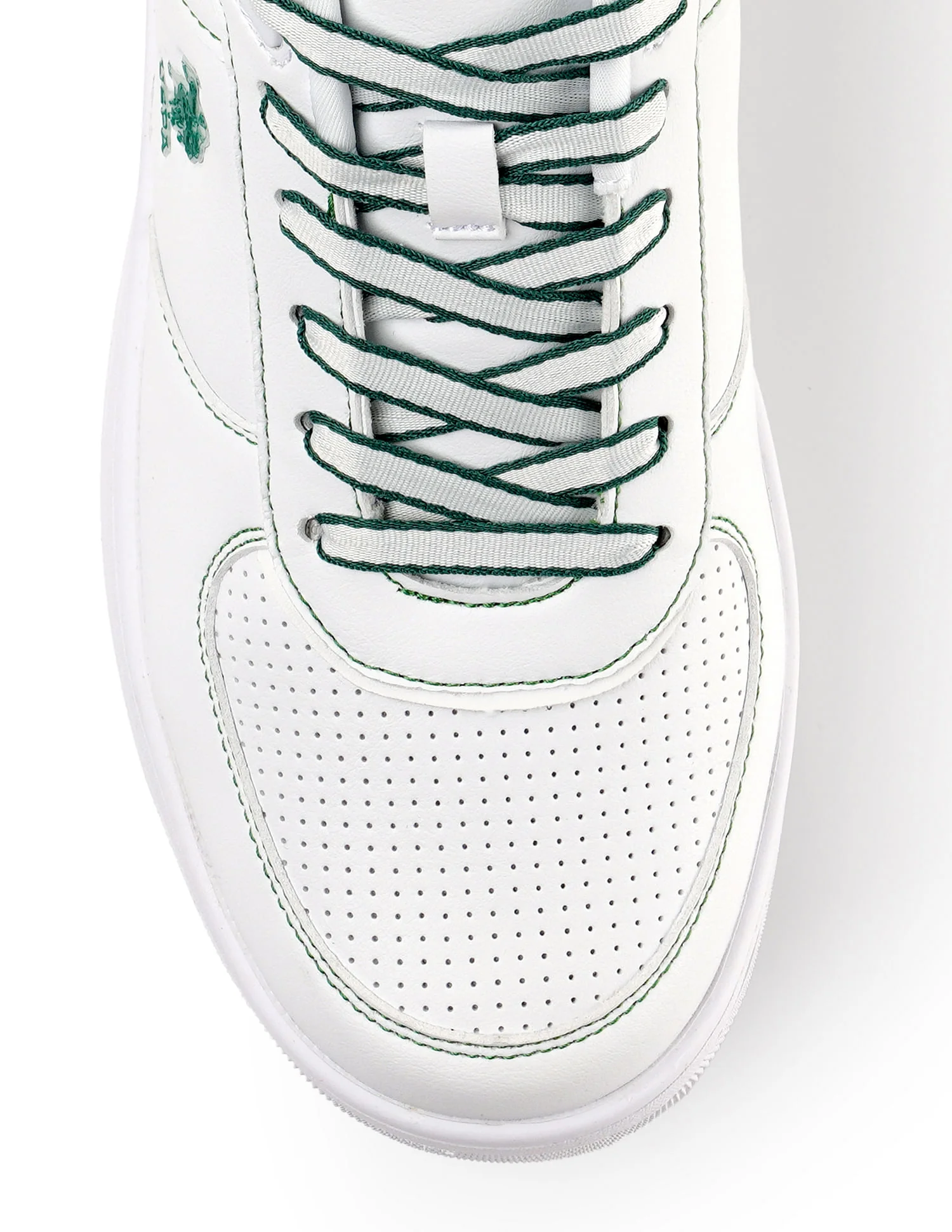 Men Kodiak White Retro Court Sneakers - Image 8