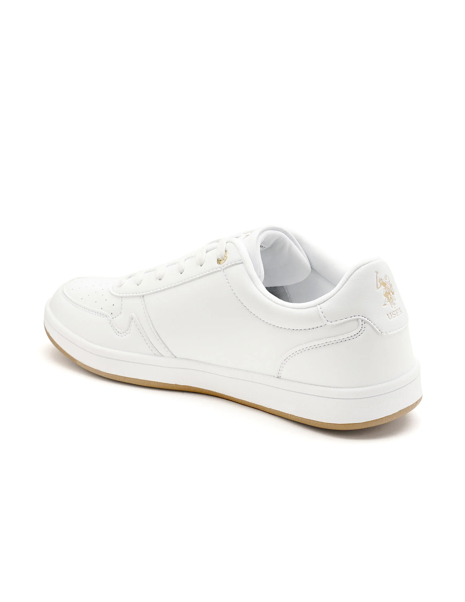 Men Lifan White Retro Court Sneakers - Image 4