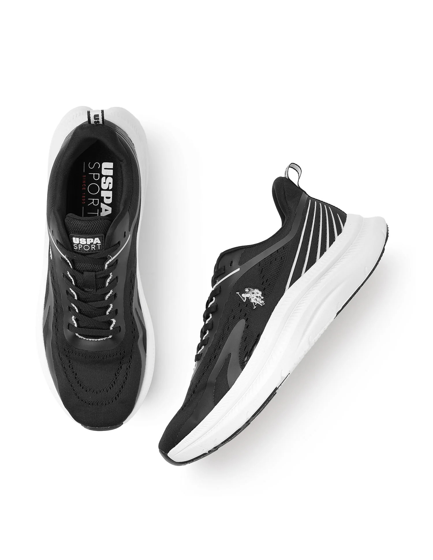 Men Meng Black Uspa Sport Sneakers - Image 4