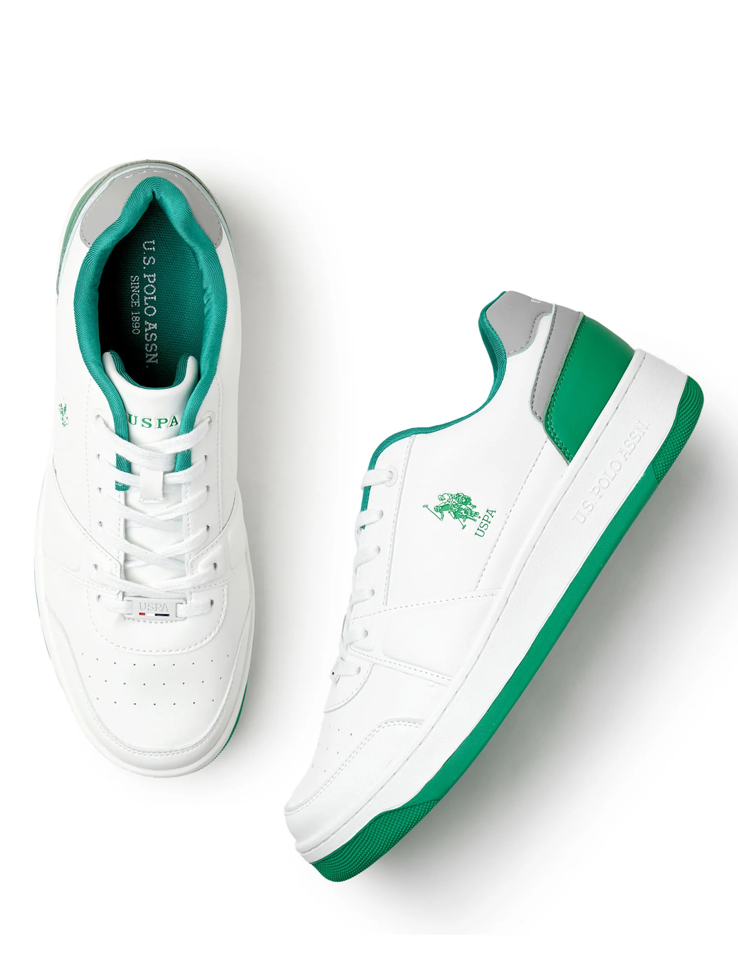 Men Finn White Retro Court Sneakers - Image 3