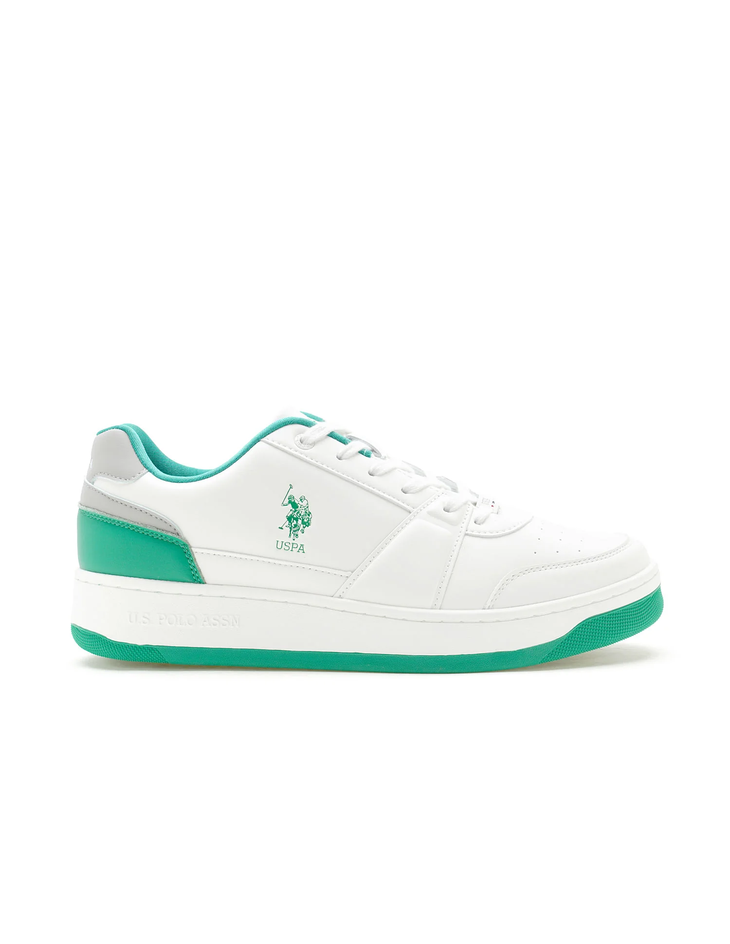 Men Finn White Retro Court Sneakers - Image 5