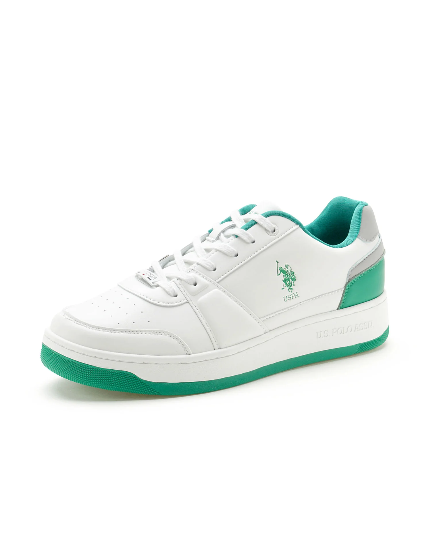 Men Finn White Retro Court Sneakers - Image 6