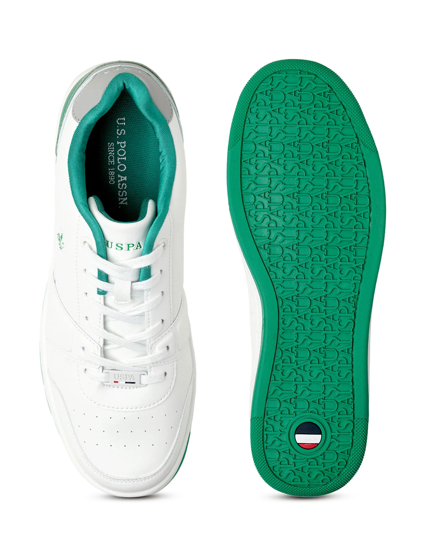 Men Finn White Retro Court Sneakers - Image 7