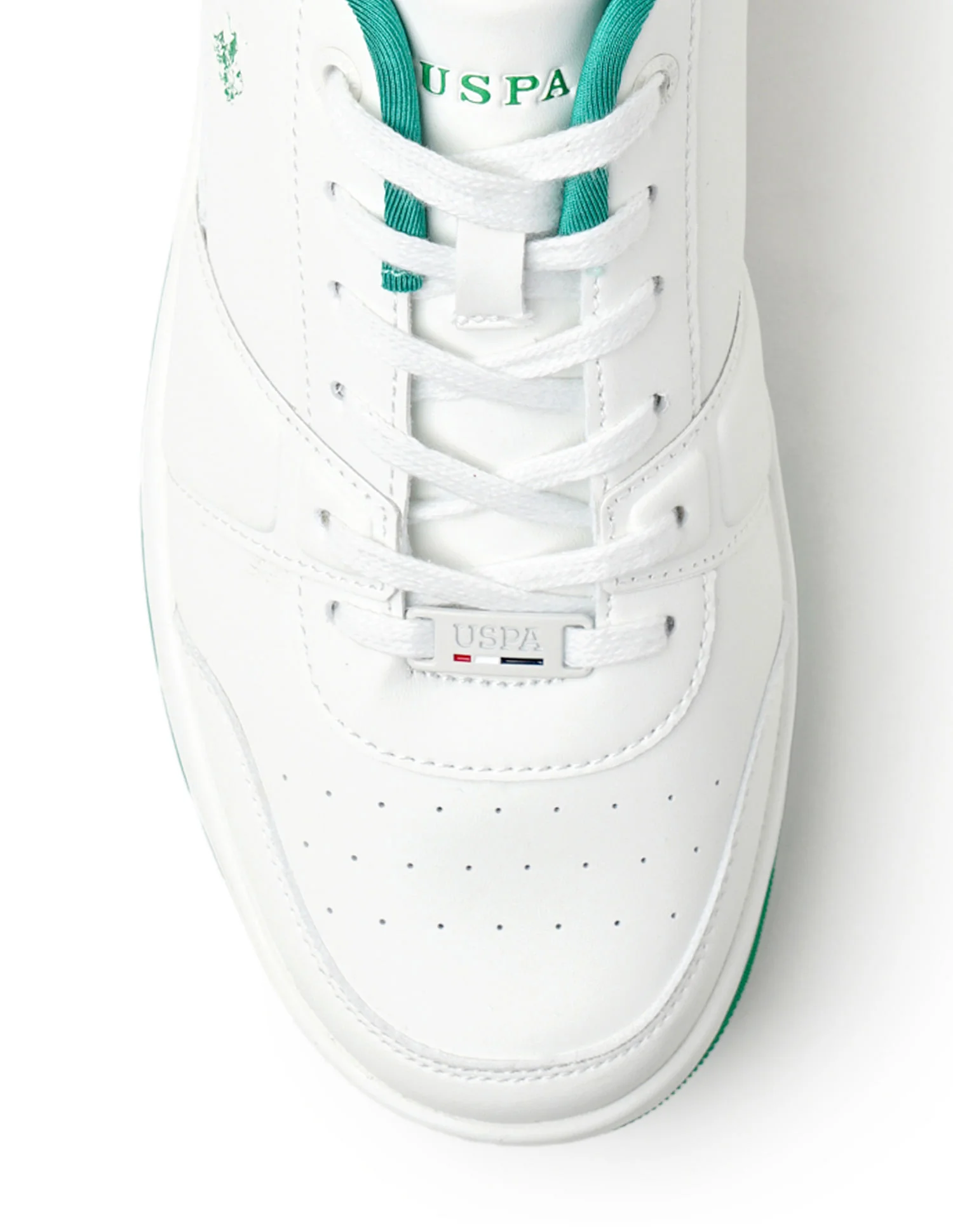 Men Finn White Retro Court Sneakers - Image 9
