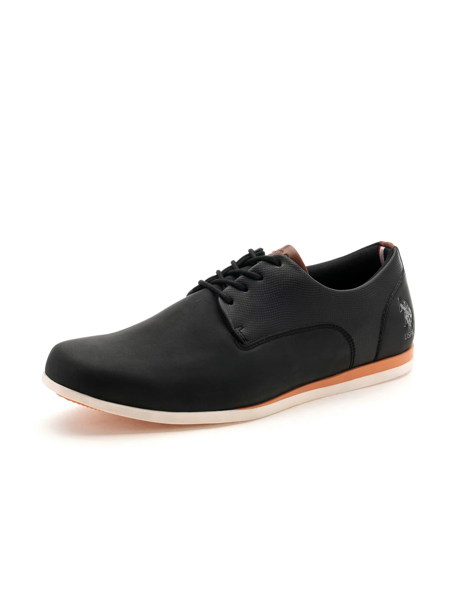 Men Clest Black Work Casuals Lace Up Shoes - Image 6